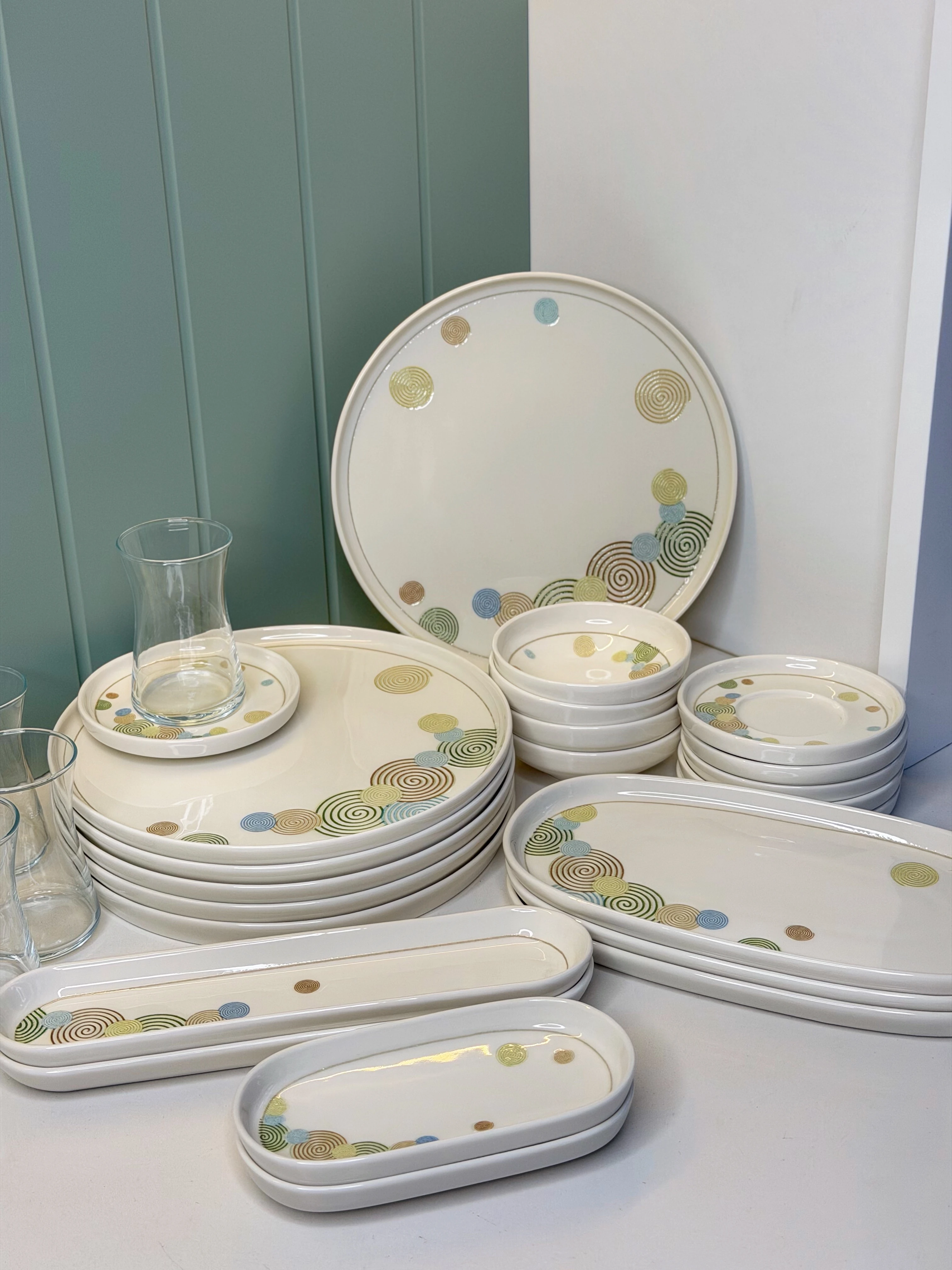 Daisy 29 Parça 6 Kişilik Porselen Kahvaltı Takımı 