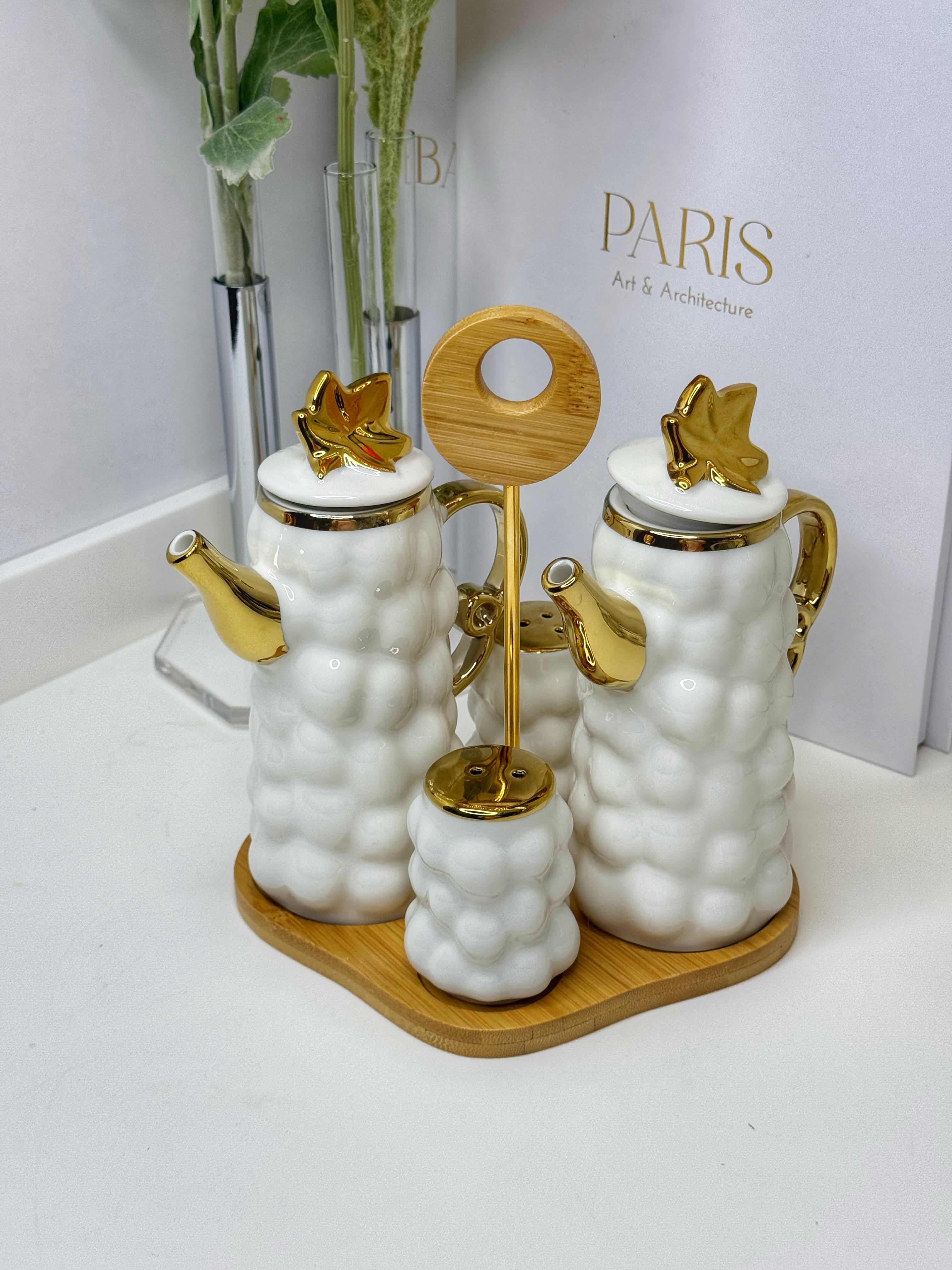 Bubble Masa Üzeri Yağdanlık/Tuzluk Set