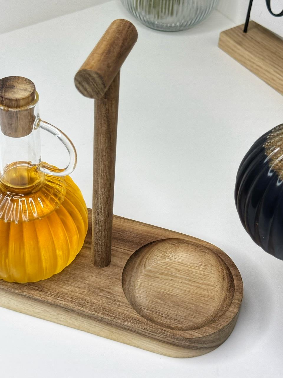 Brier Akasya Standlı 2 Li Cam Yağlık/Sirkelik