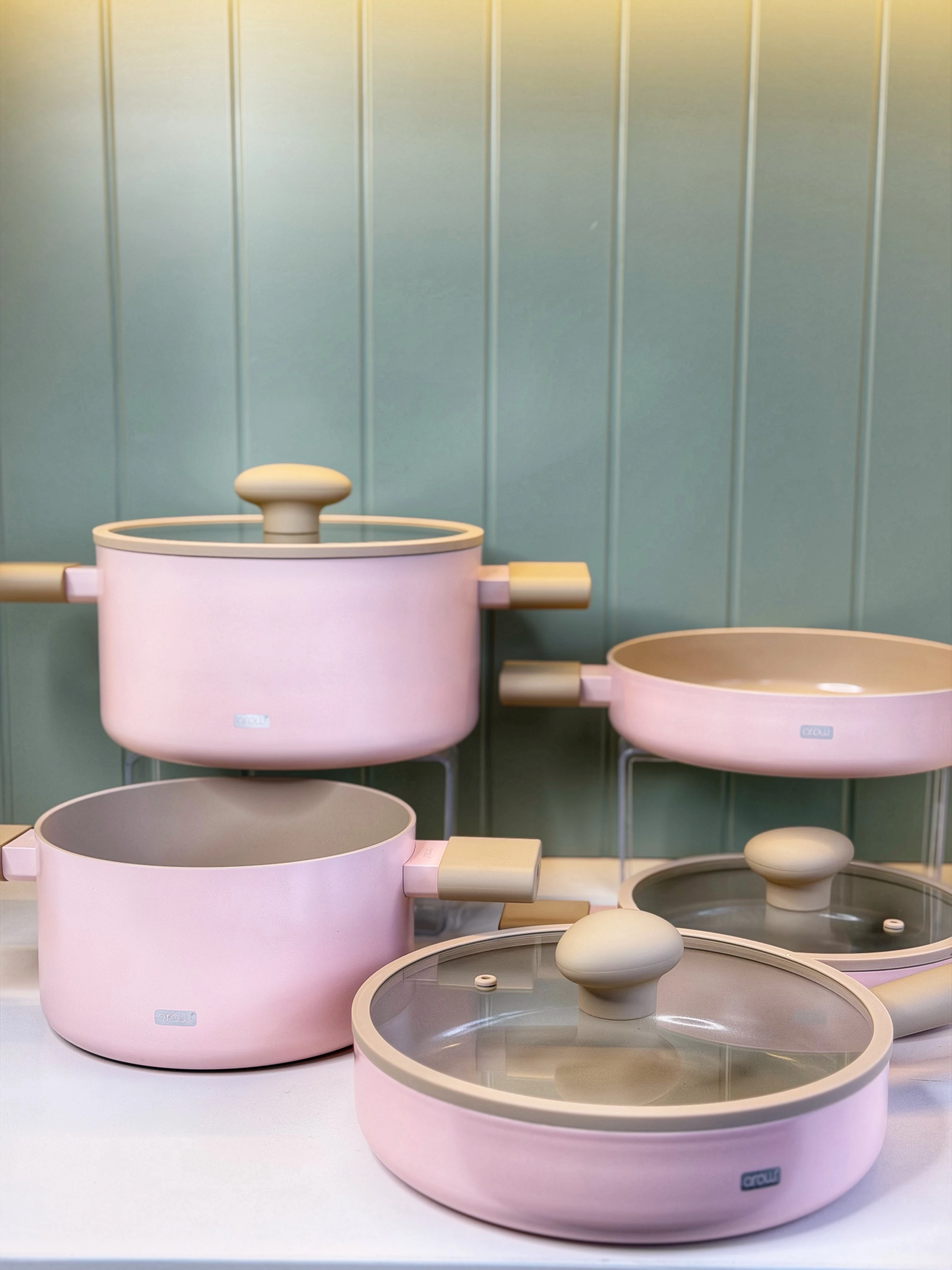 Cooker Prof 8 Parça Tencere Seti Pembe