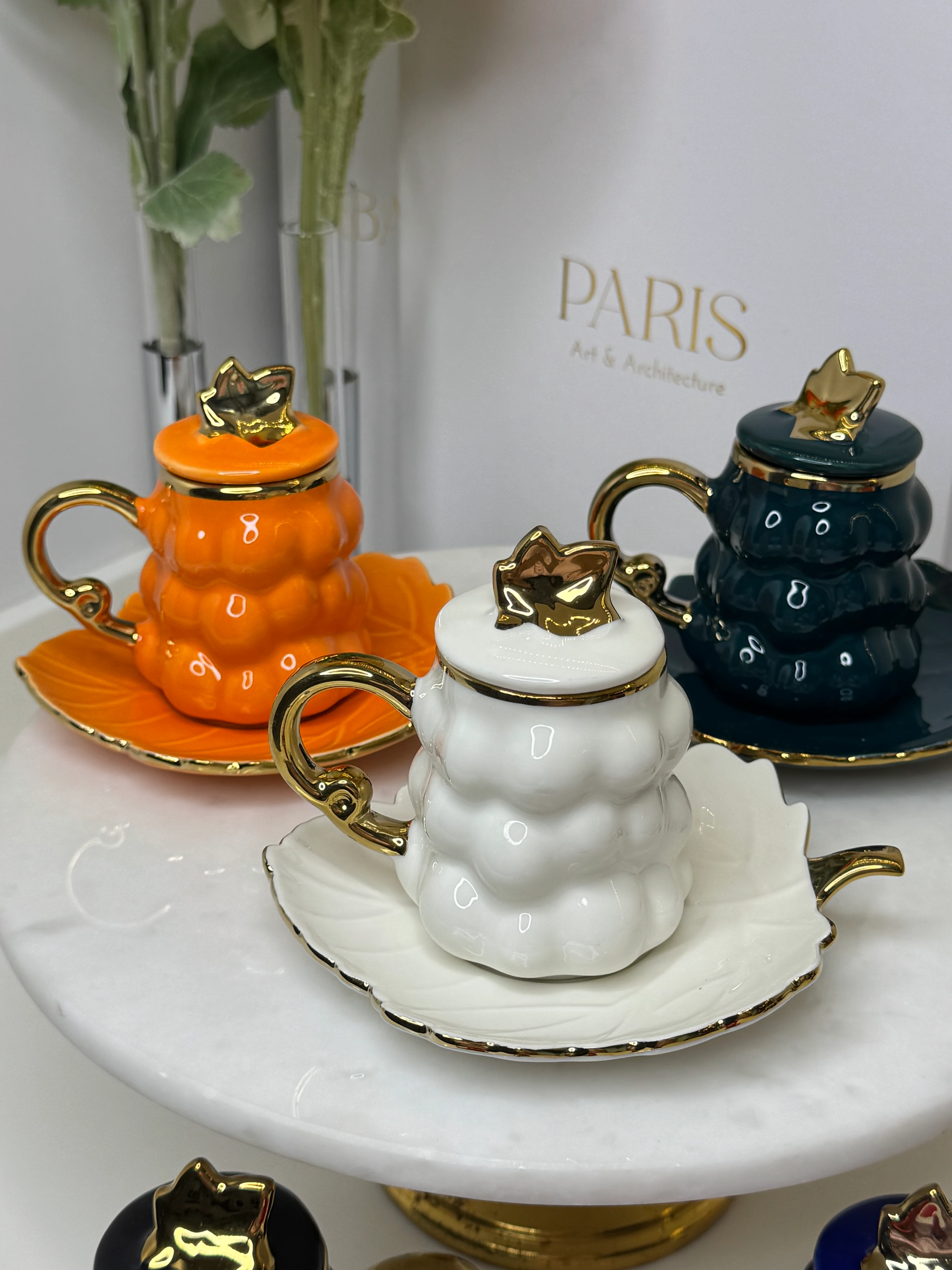 Bubble 6 Kişilik Porselen Türk Kahvesi Fincanı