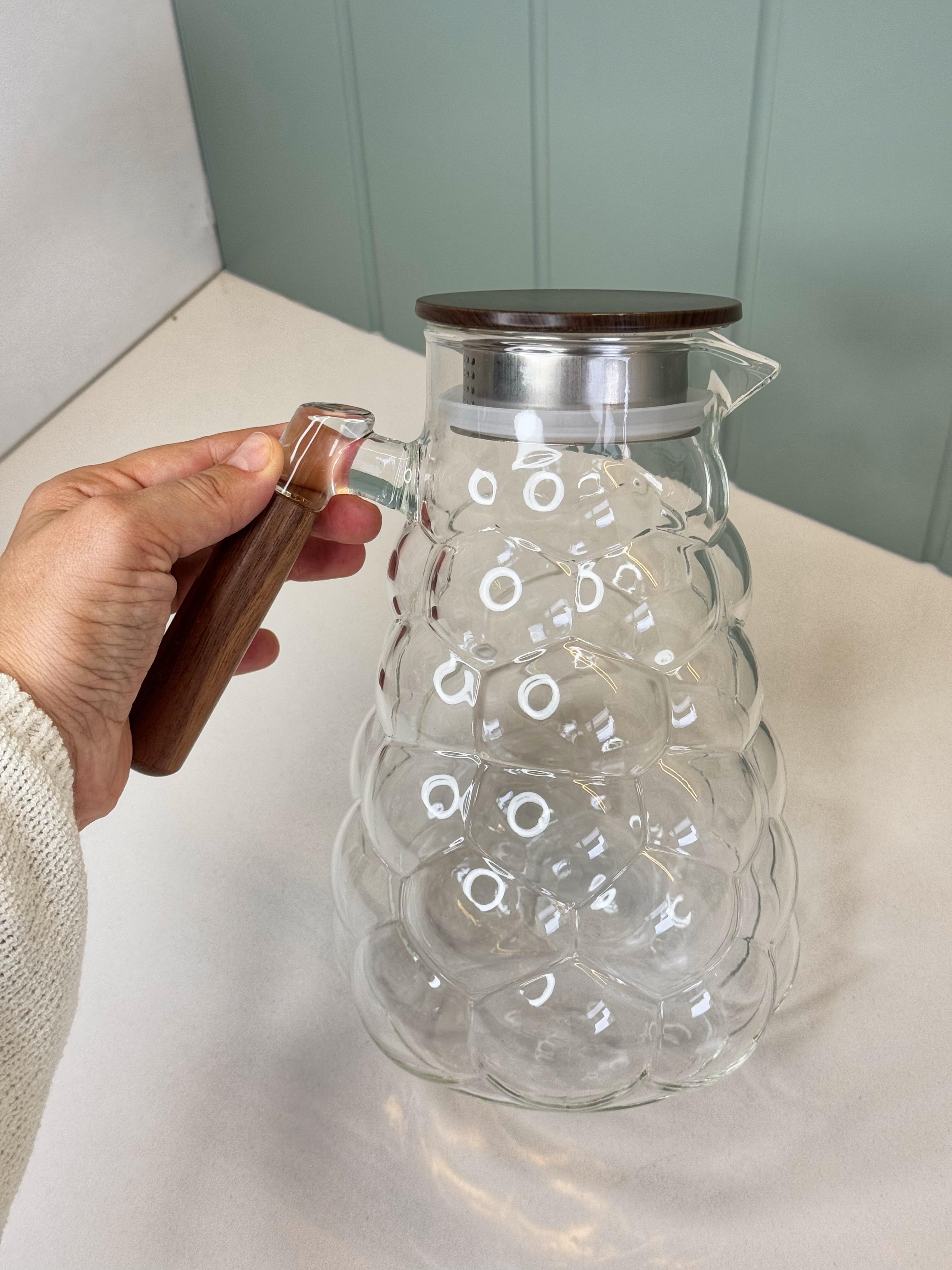 Bery Akasya Kulplu Cam Sürahi (A)