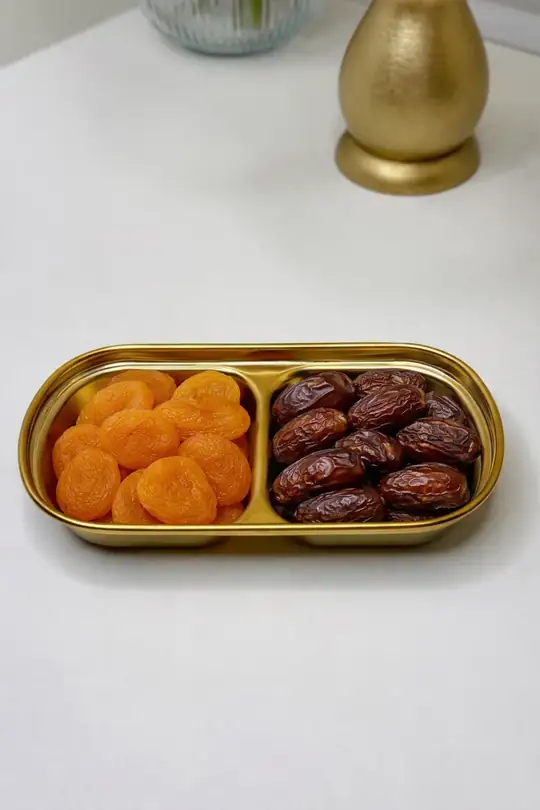 2 Bölmeli Gold Sunum Tabağı