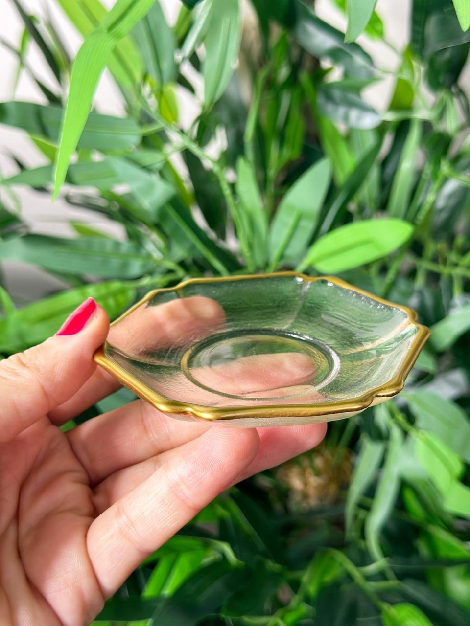 12 KİŞİLİK GOLD ALTIGEN ÇAY TABAĞI