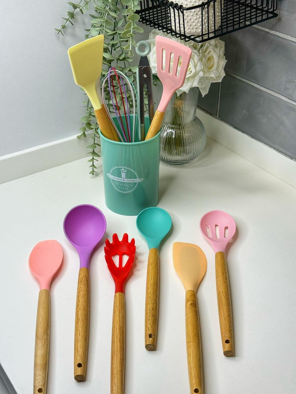 12 Parça Renkli Silikon Set