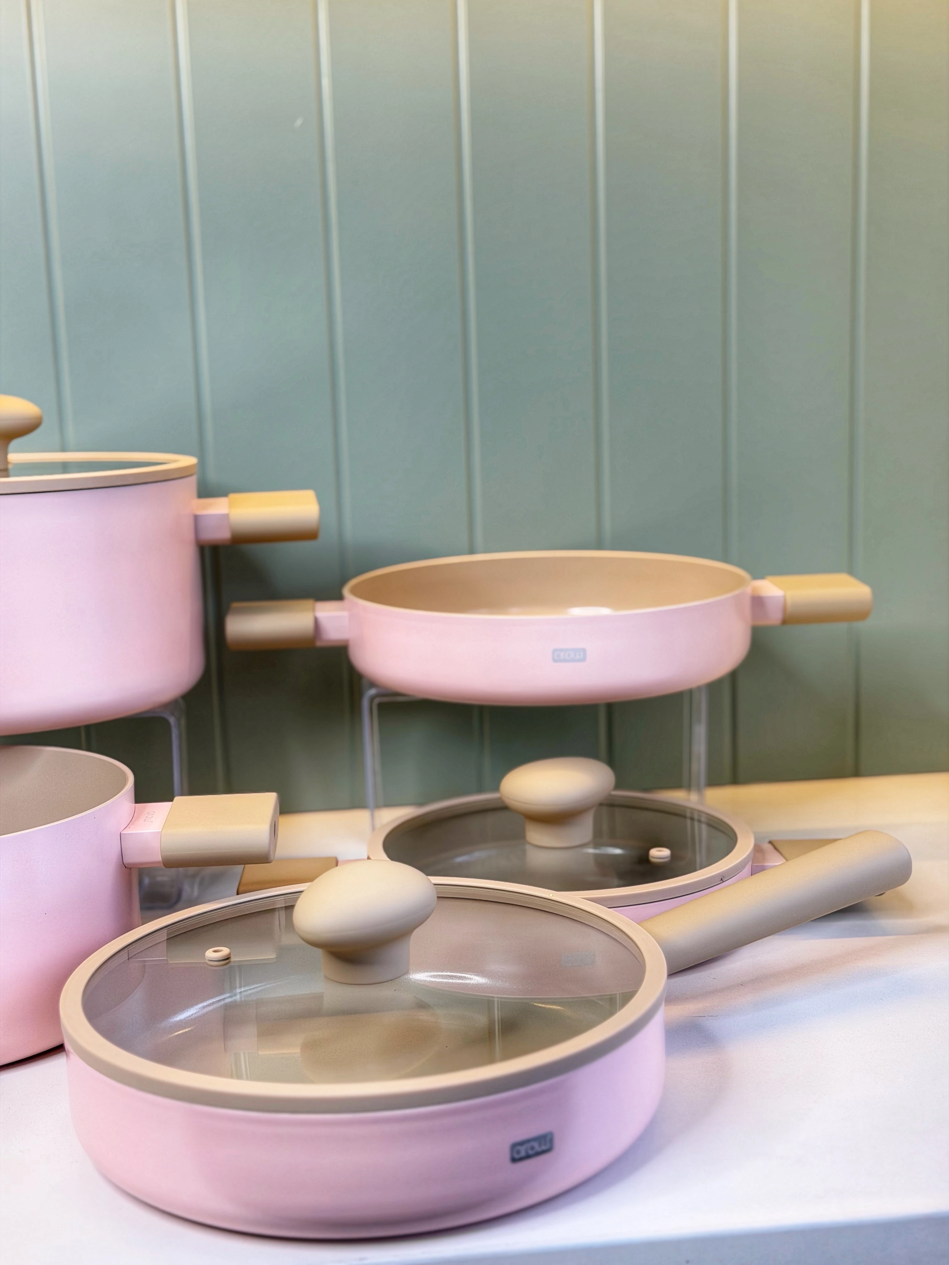 Cooker Prof 8 Parça Tencere Seti Pembe