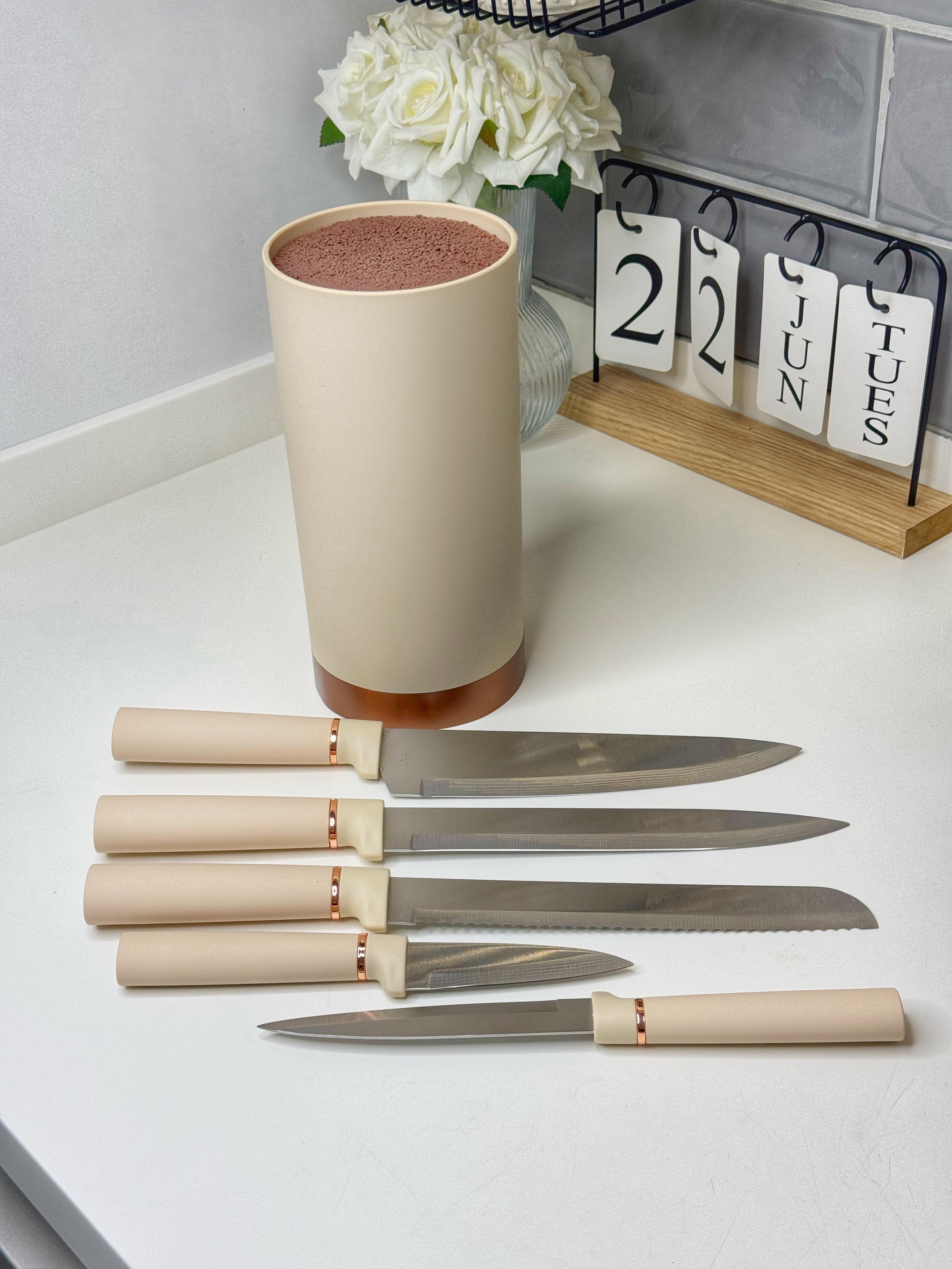 Venha Standlı Paslanmaz Çelik Bıçak Seti