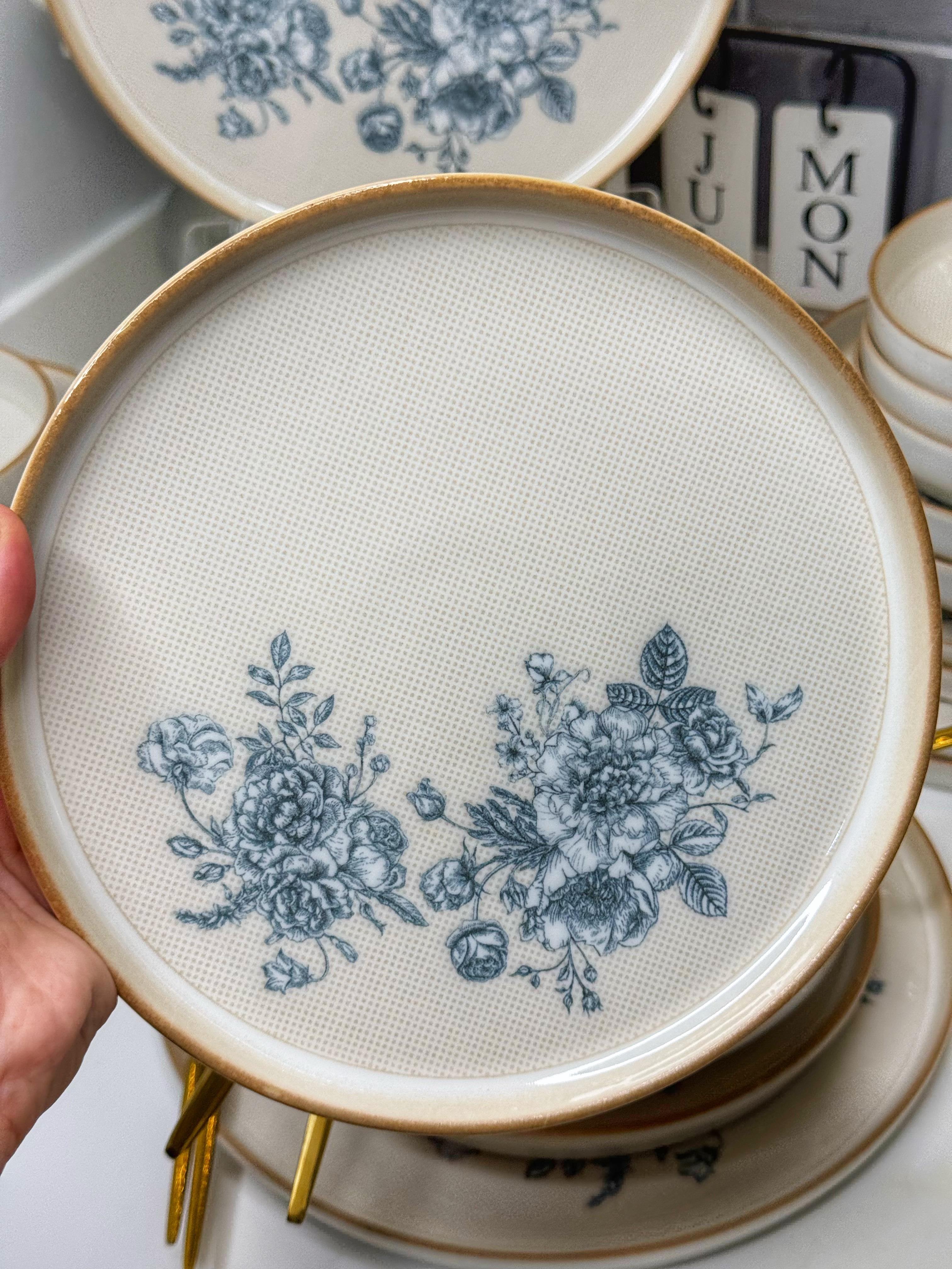 24 Parça Helen Porselen Yemek TAKIMI