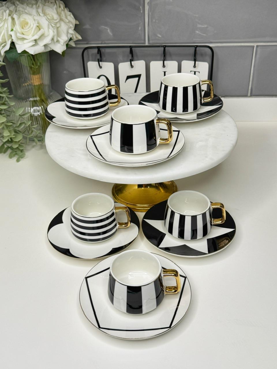 6 KİŞİLİK PAMELA TÜRK KAHVESİ FİNCANI