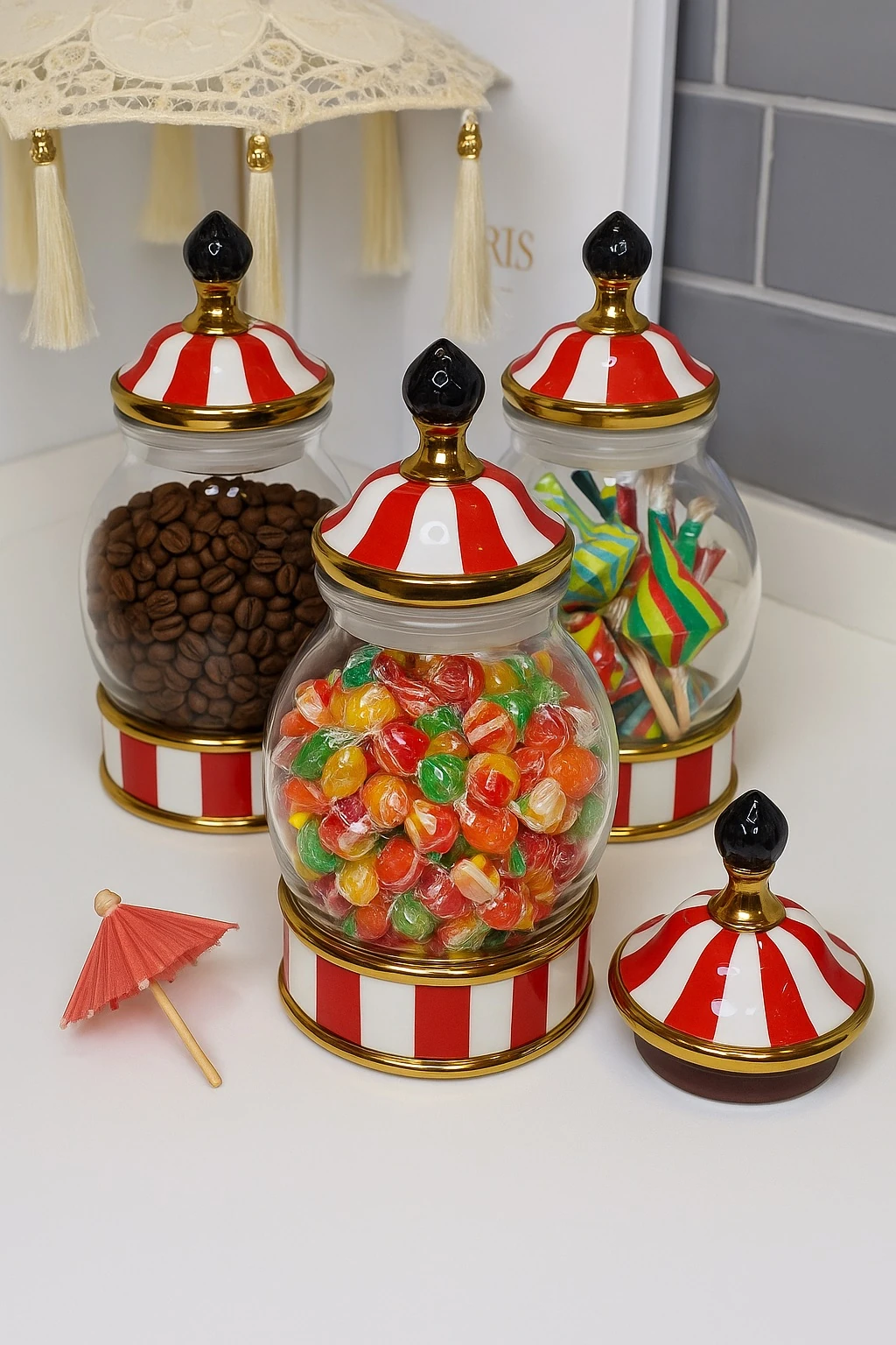 3 Lü Yeni Yıl  Cam  Kavanoz  Seti