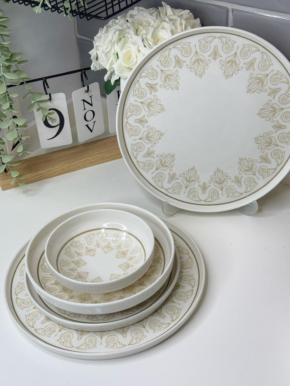 Marsel 24 Parça 6 Kişilik Porselen Yemek Takımı