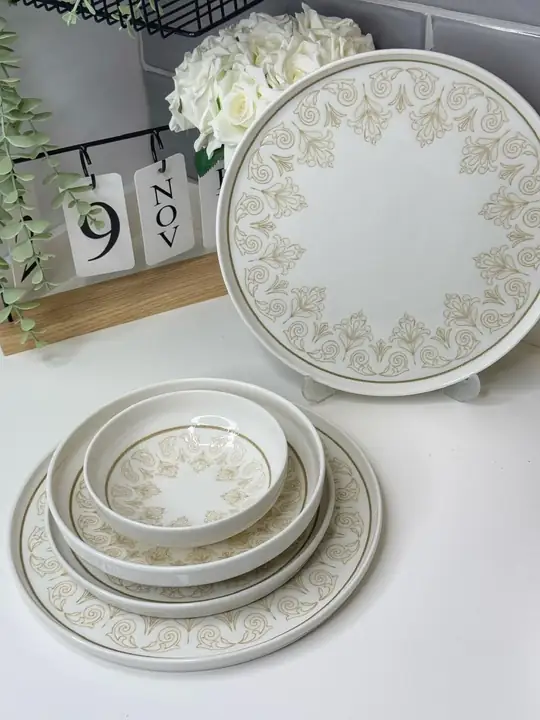 Marsel 24 Parça 6 Kişilik Porselen Yemek Takımı