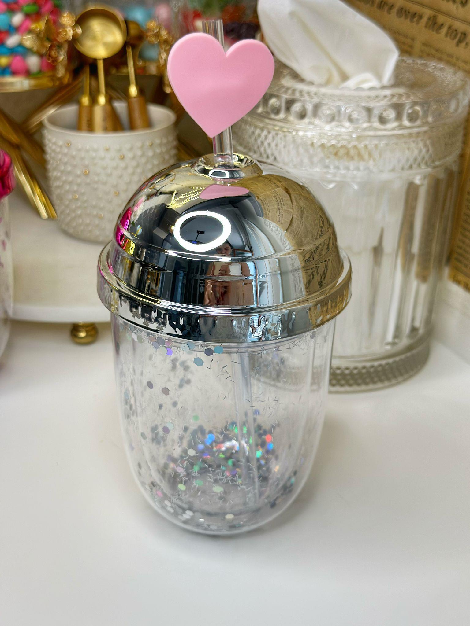 Gümüş Kalpli Pipetli Suluk