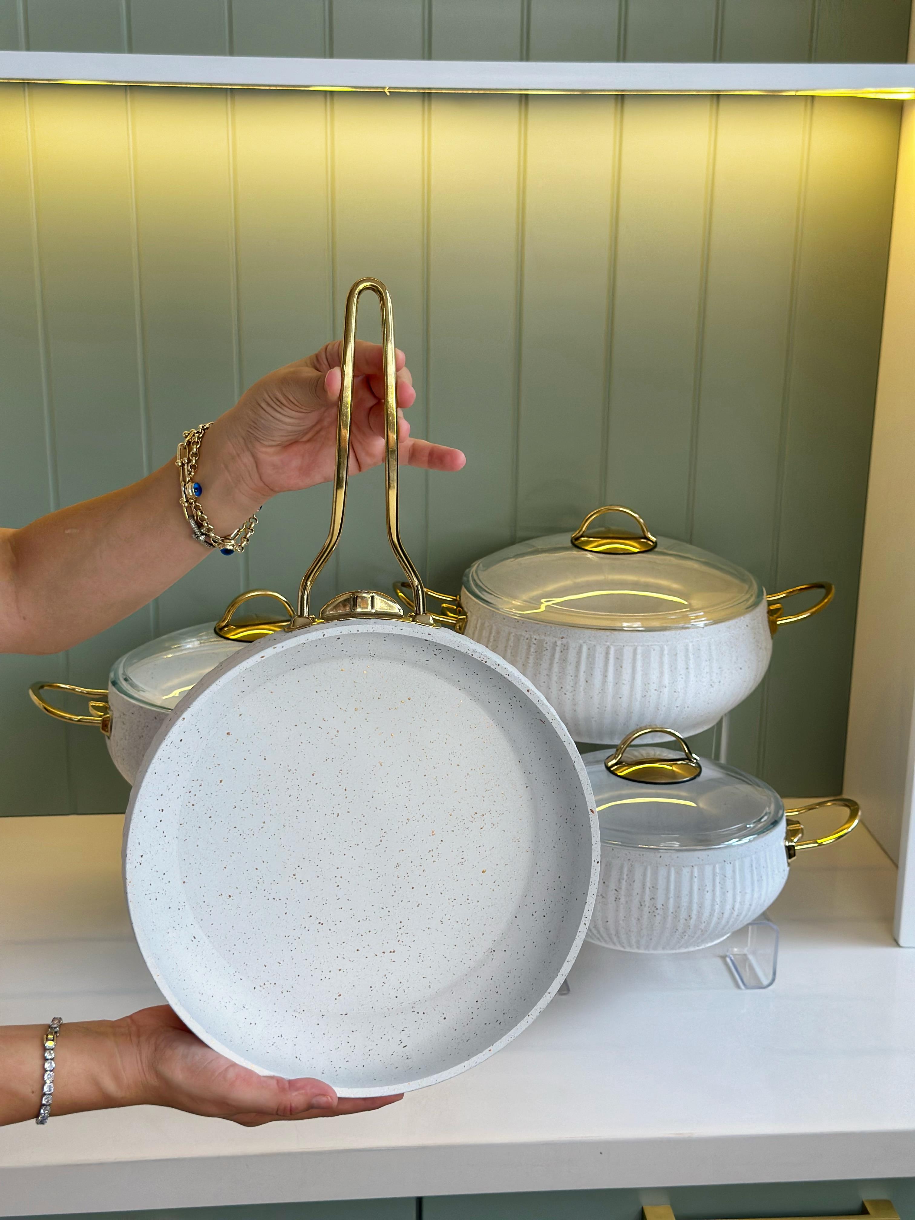 Tothe 7 Parça Granit Meridyen Tencere Seti