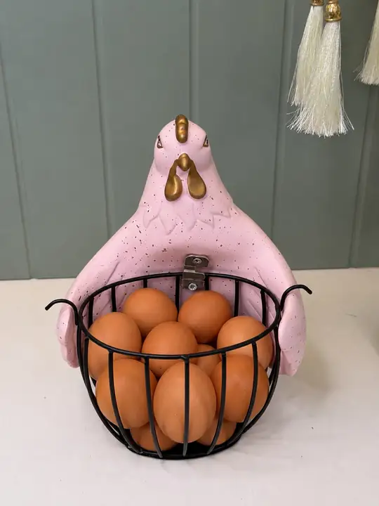 Ferforje Sepetli Yumurtalık Pembe