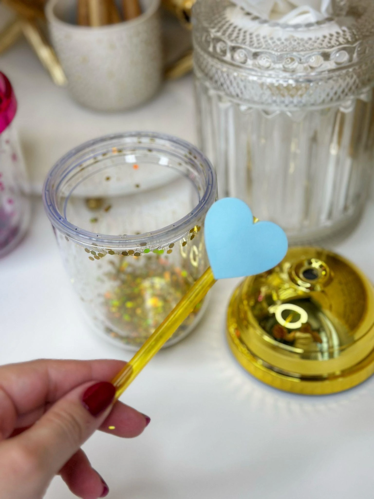 Gold Kalpli Pipetli Suluk / Matara