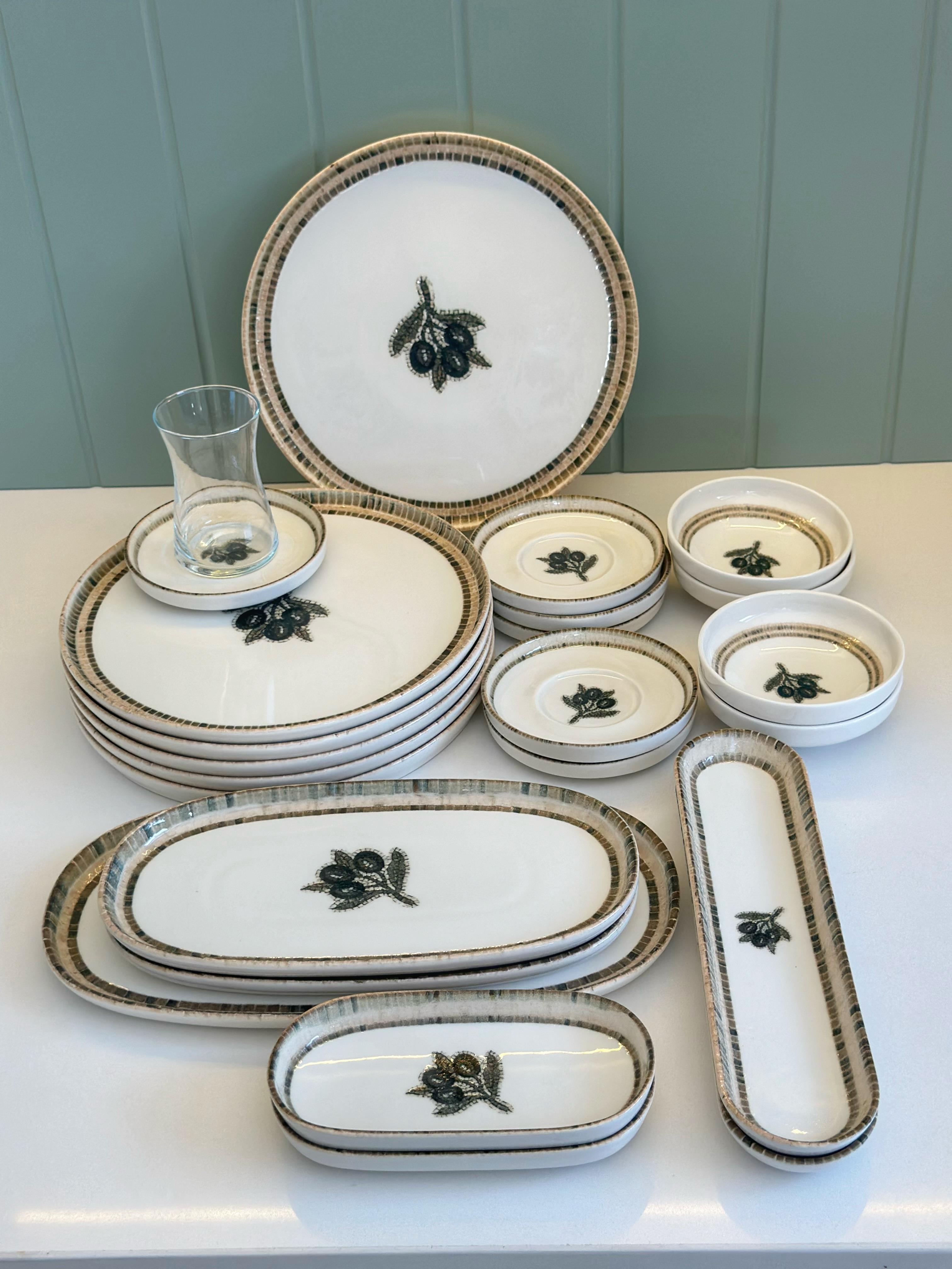 Katy 29 Parça 6 Kişilik Porselen Kahvaltı Takımı