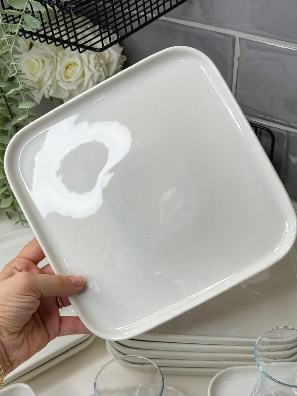 Munchki 29 Parça Beyaz Porselen Kahvaltı Takımı