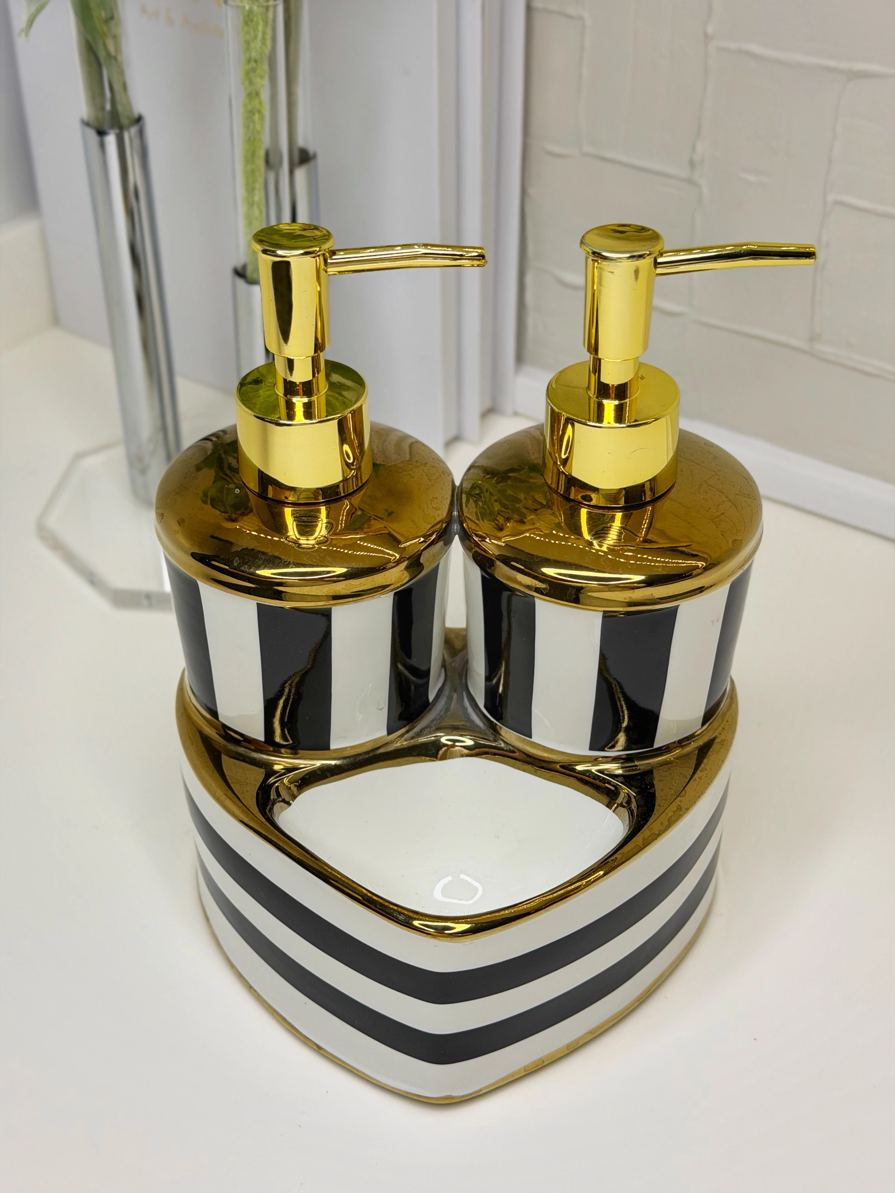 Dega Çift Bölmeli Lüx Sıvı Sabunluk