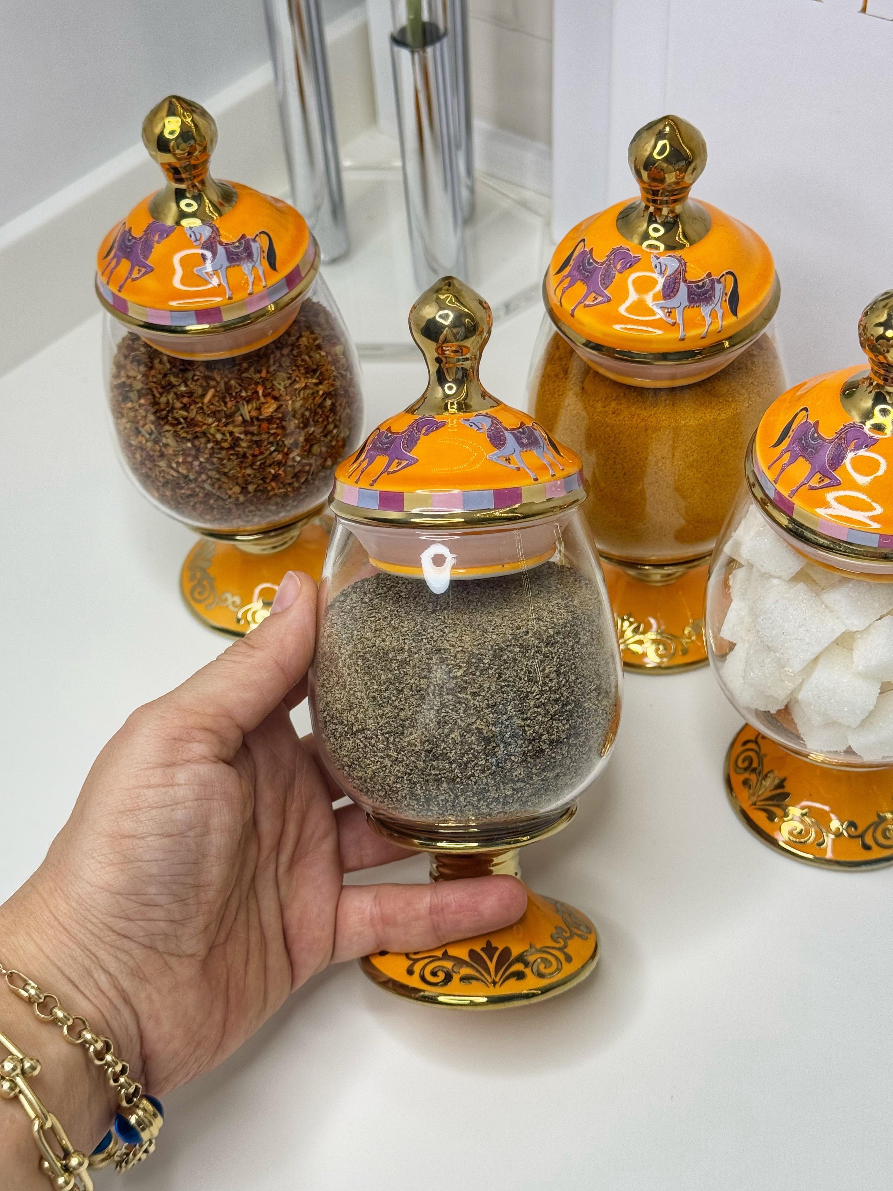 Hrms Cam / Vakumlu Kavanoz / Şekerlik / Baharatlık  (Adet)