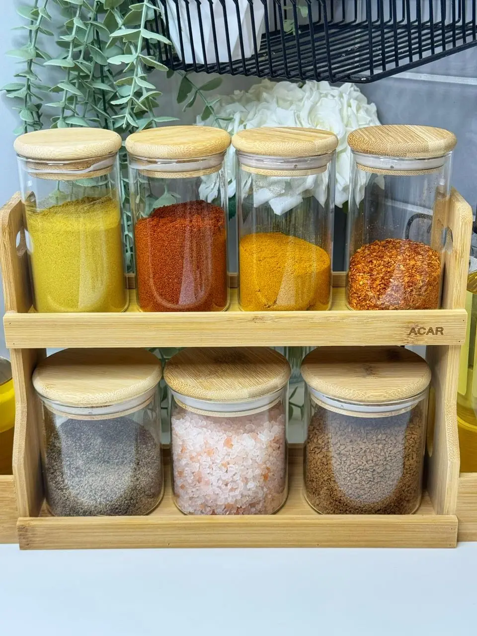 Lattas Tezgah Üzeri Baharatlık / Yağdanlık Set - Görsel 3