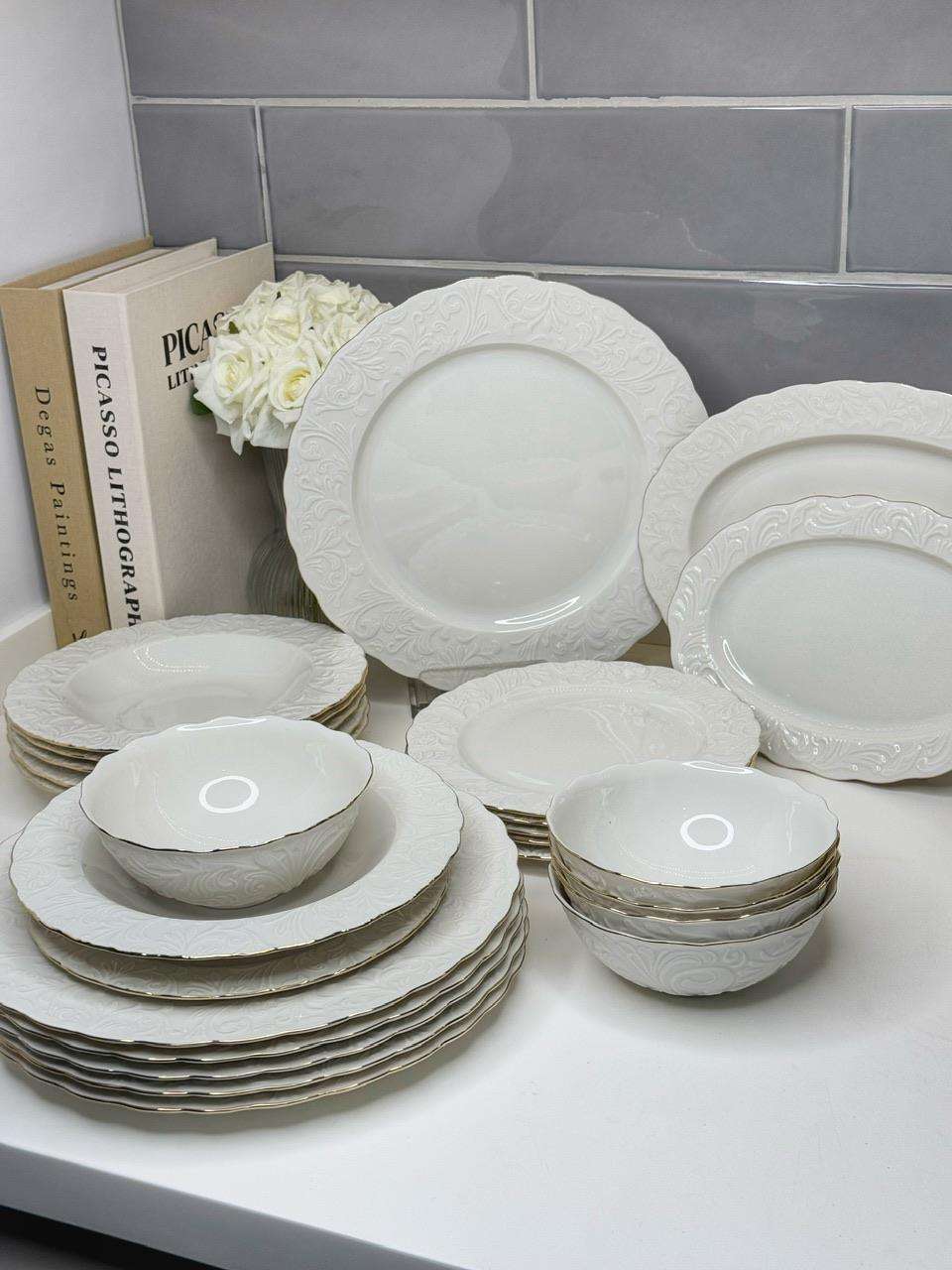 Maria 26 Parça 6 Kişilik Porselen Yemek Takımı