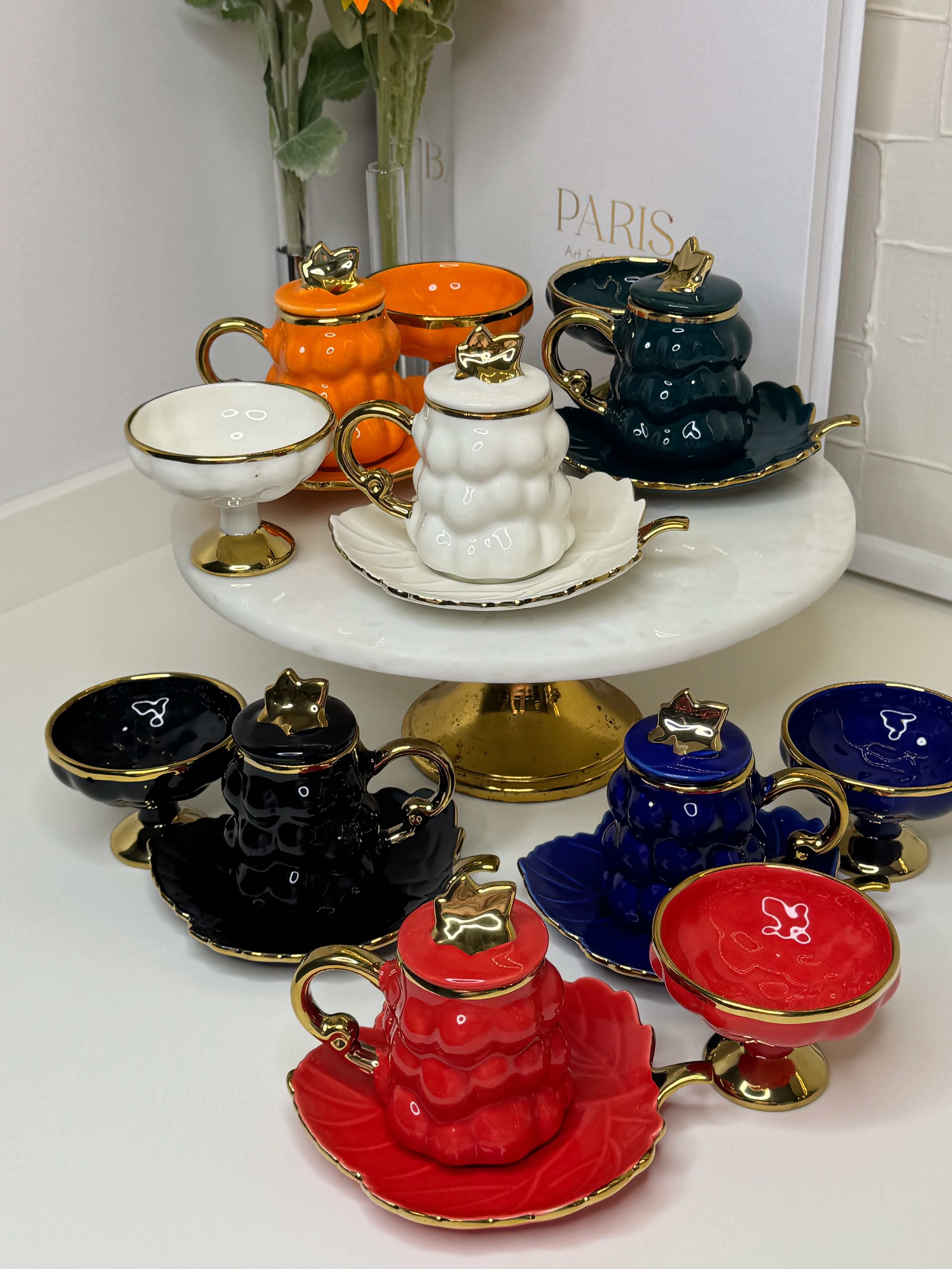 Bubble 24 Parça Türk Kahvesi Sunum Seti