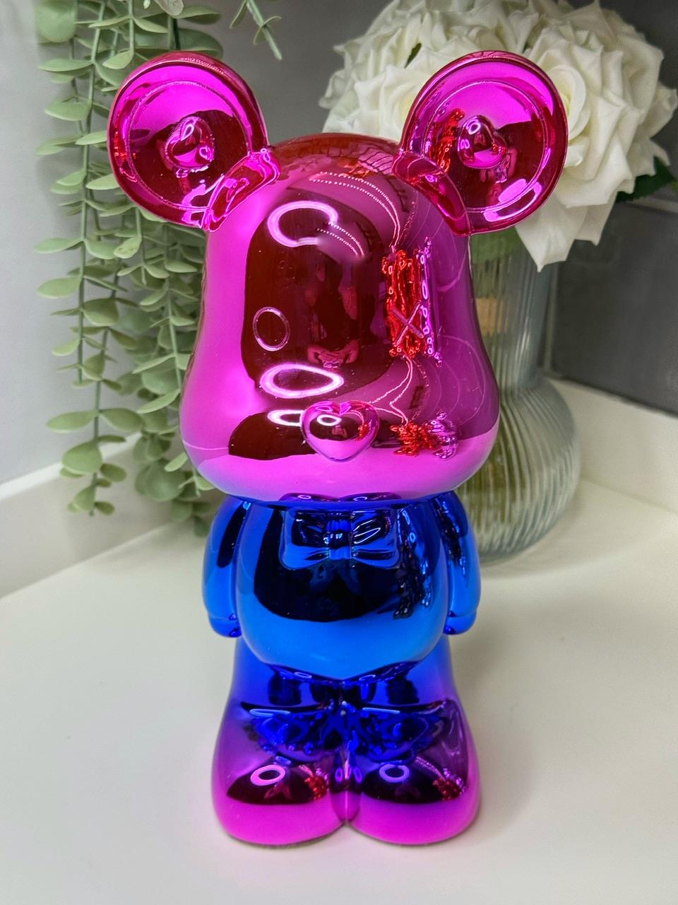 Bremen Pembe / Mavi Porselen Ayıcık Kumbara