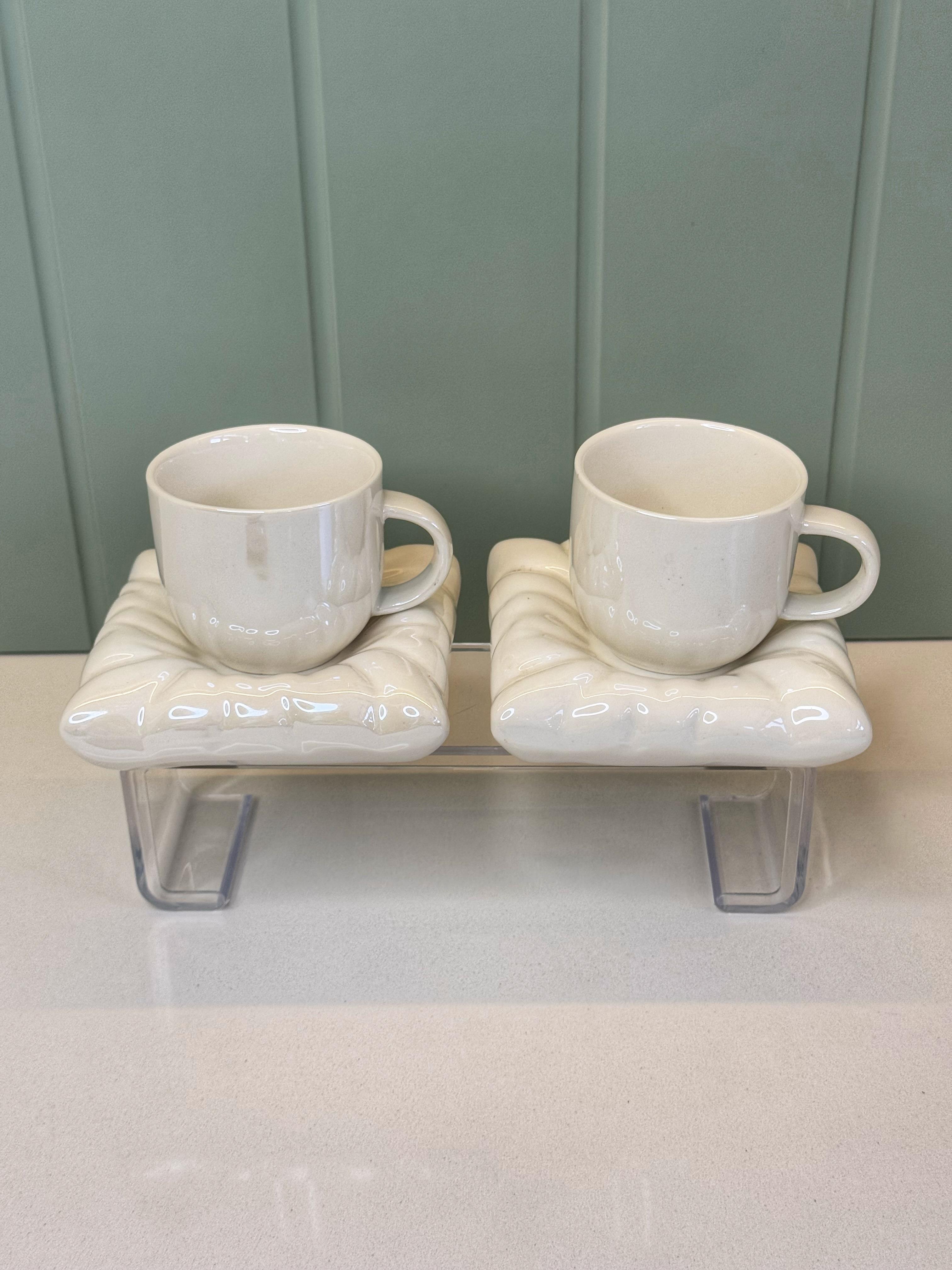 2 Kişilik Pinterest Fincan Takımı (Sedef Beyaz)