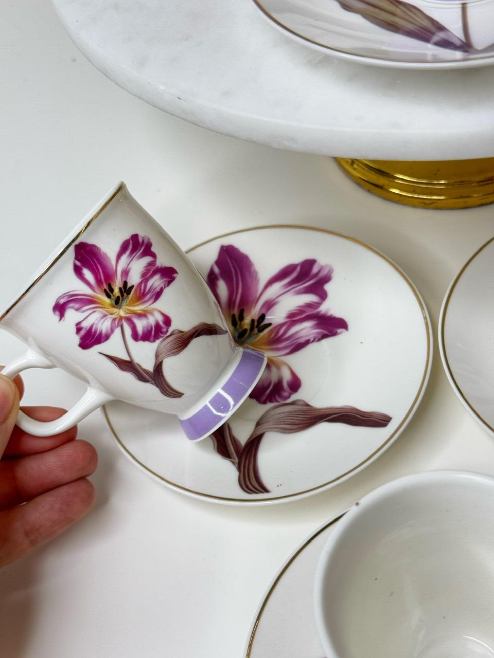 Begonvil 6 Kişilik Türk Kahvesi Fincanı