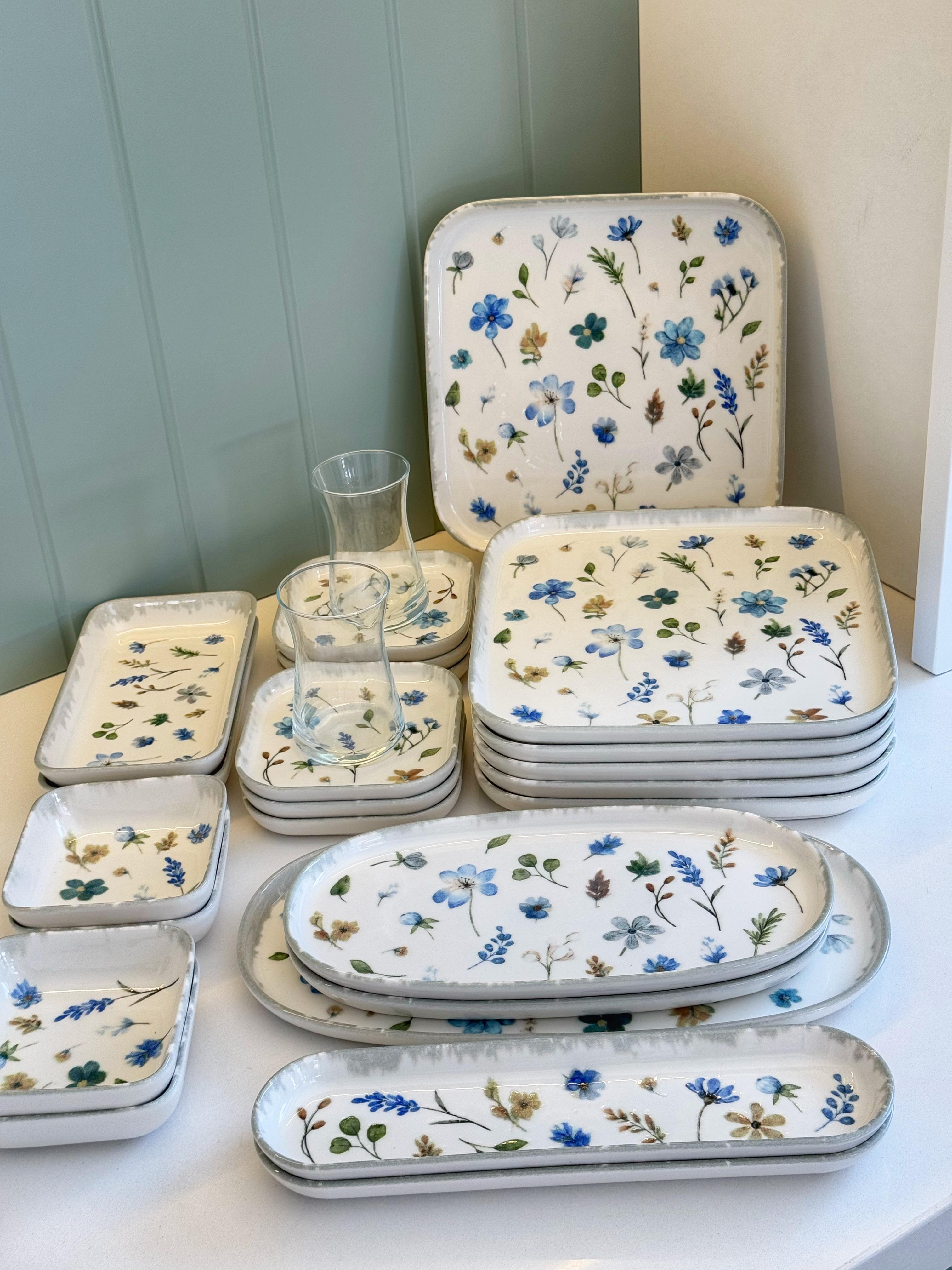 Gilya 29 Parça 6 Kişilik Porselen Kahvaltı TAKIMI