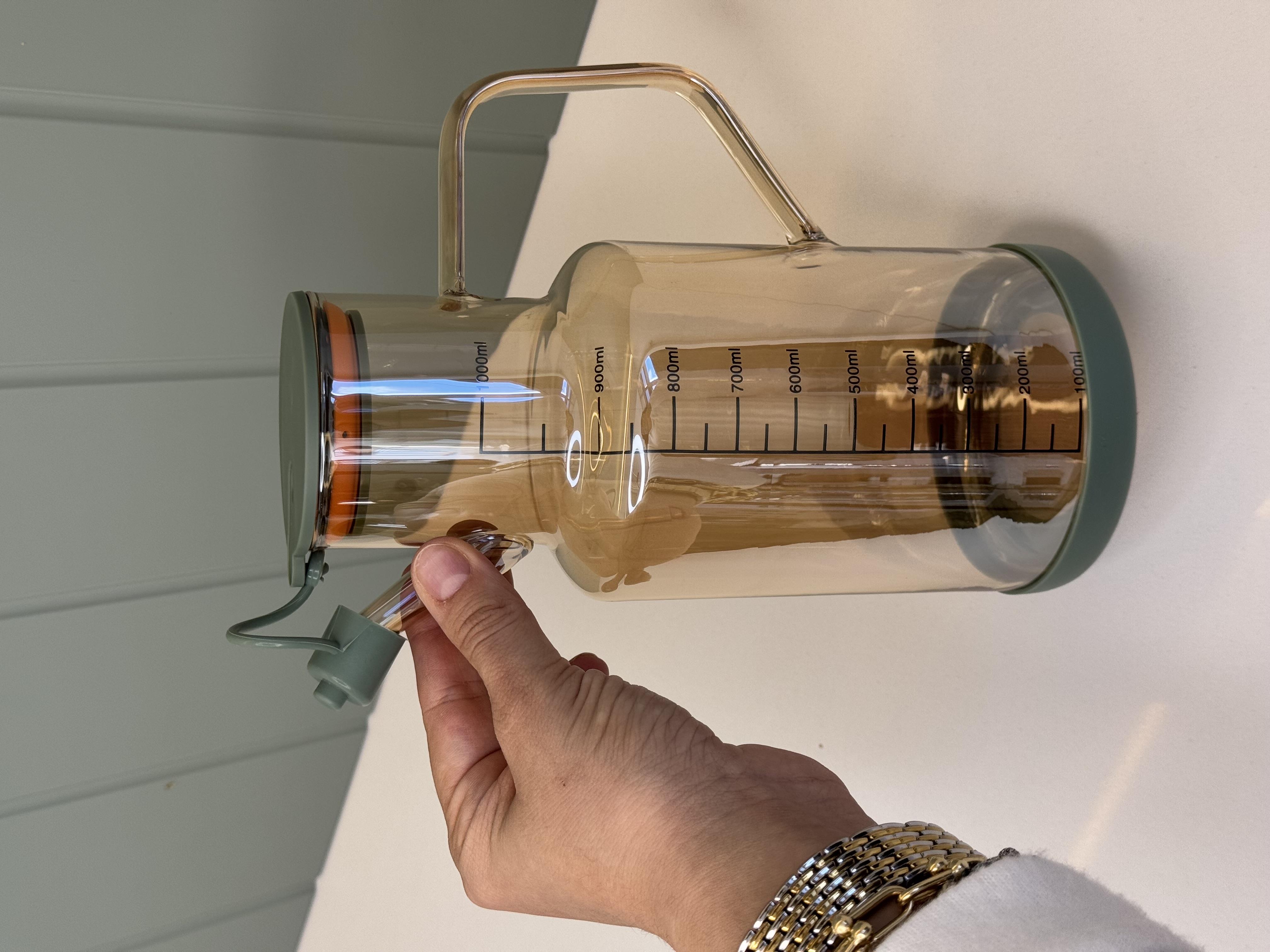 Moss Tasarım Bal Rengi Yağdanlık / Sürahi