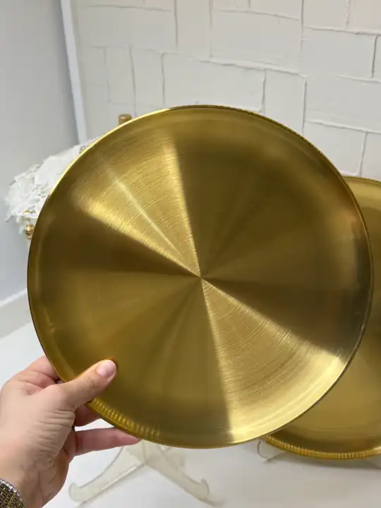 26 Cm Gold Servis Tabağı
