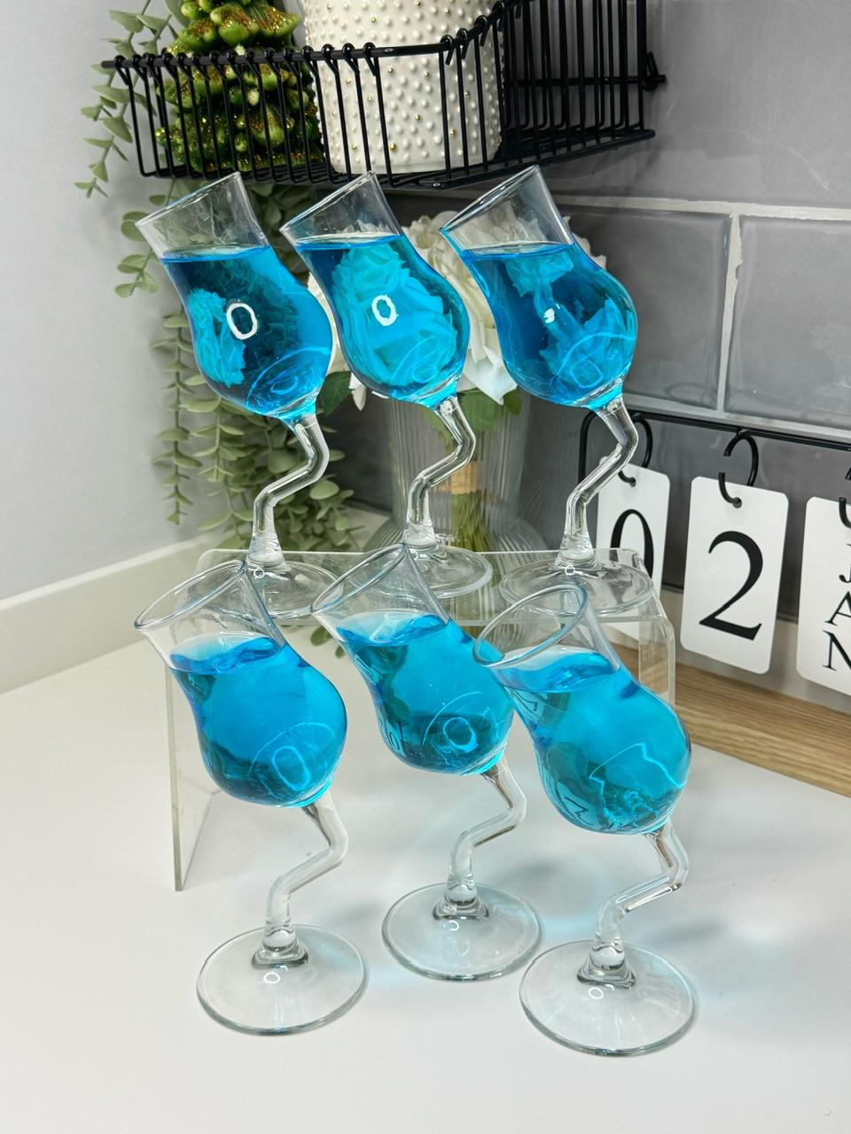 Grappa 6 Kişilik Eğik Kahve Yanı Su Bardağı