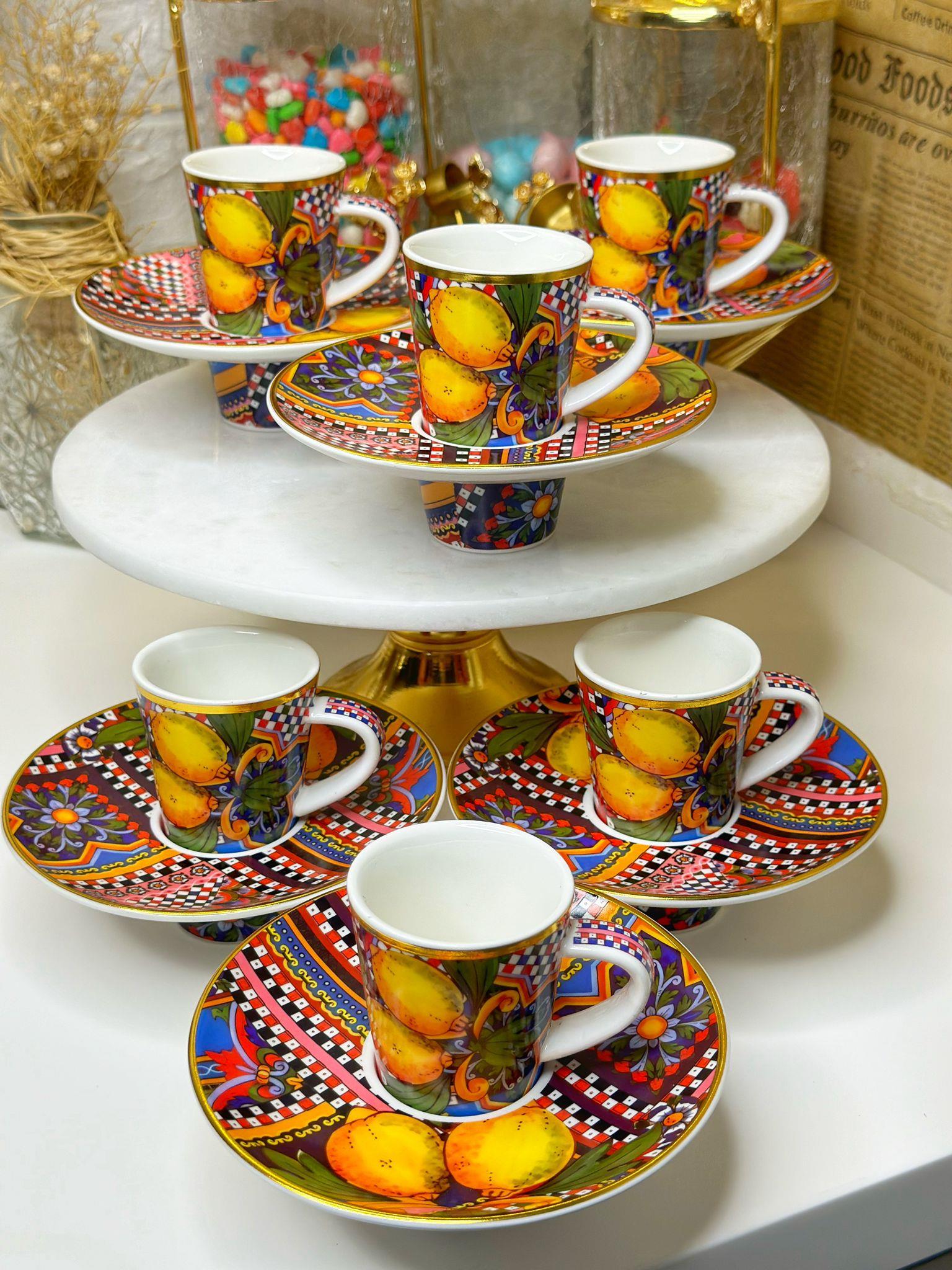 Amazon Fötr 6 Kişilik Porselen Türk Kahvesi Fincanı