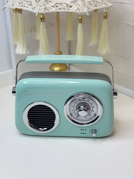 Su Yeşili Retro Radyo (Usb - Bluetooth - Şarjlı)