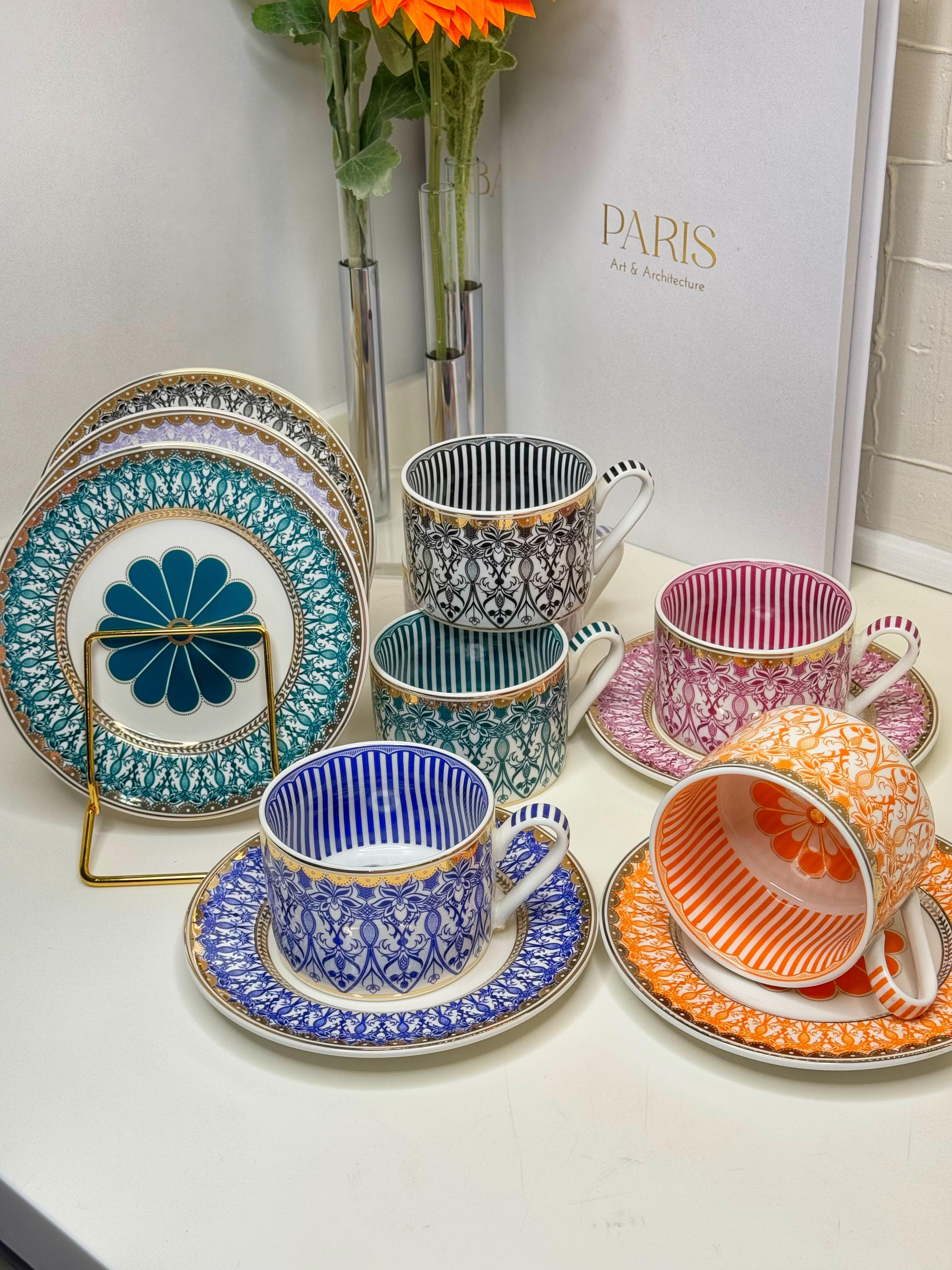 Festival 6 Kişilik Porselen Çay Fincanı