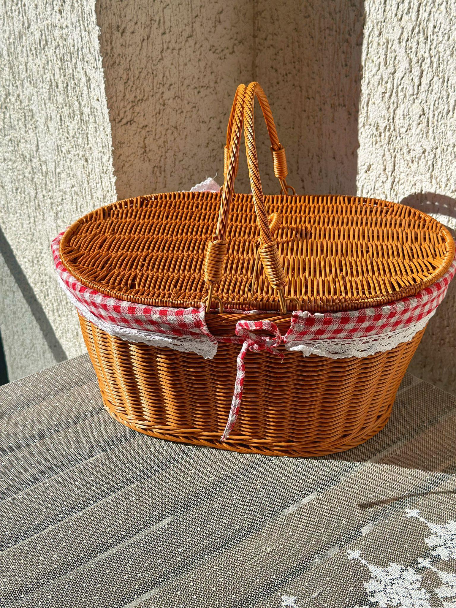 Adela Karamel Oval Piknik Sepeti