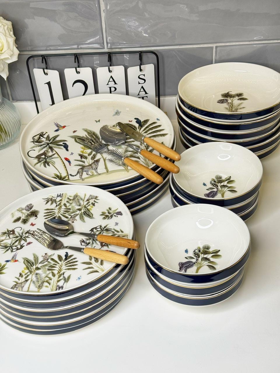Safari 24 Parça 6 Kişilik Yemek takımı