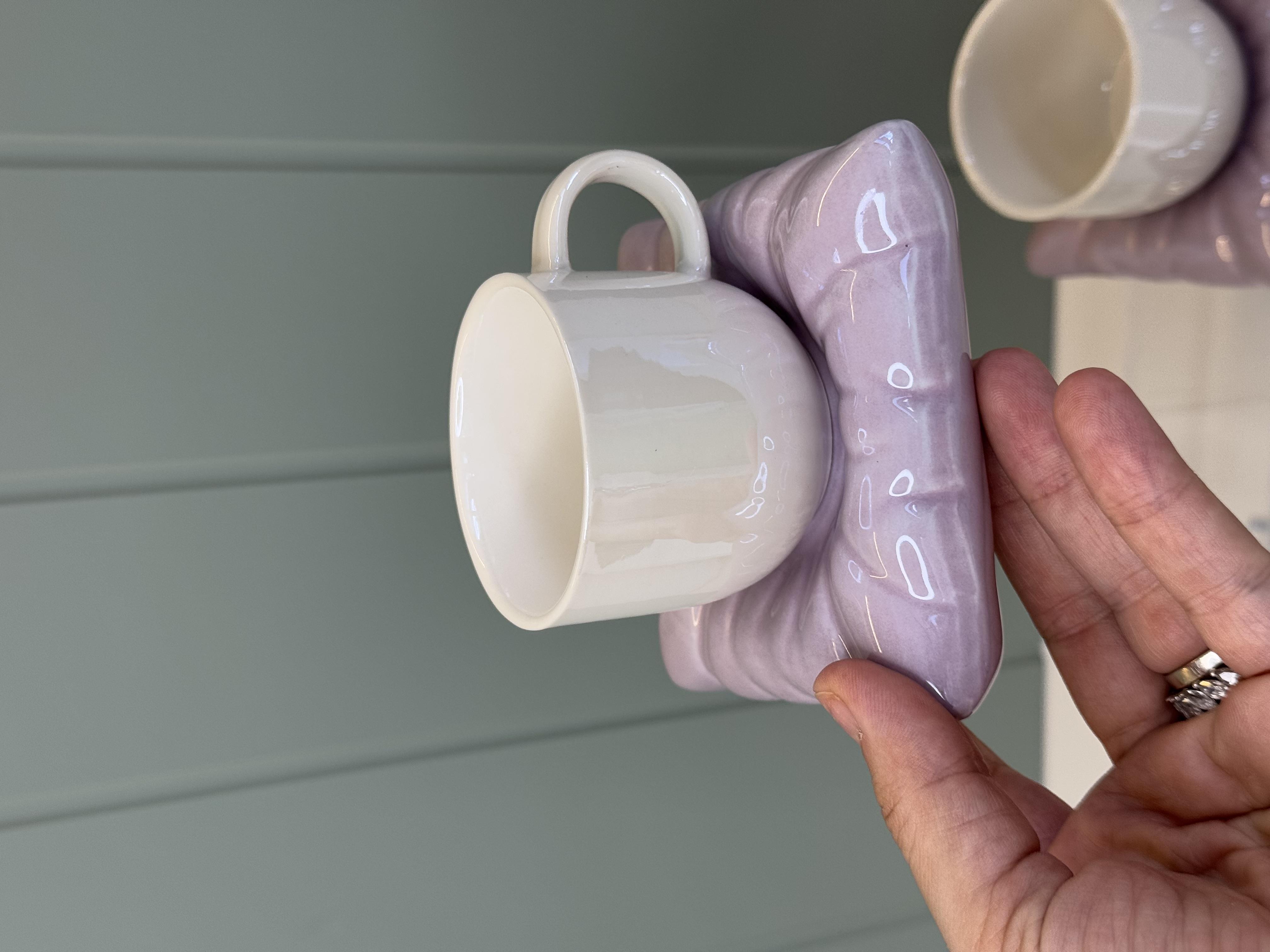 2 Kişilik Pinterest Türk Kahvesi Fincanı (Lila)