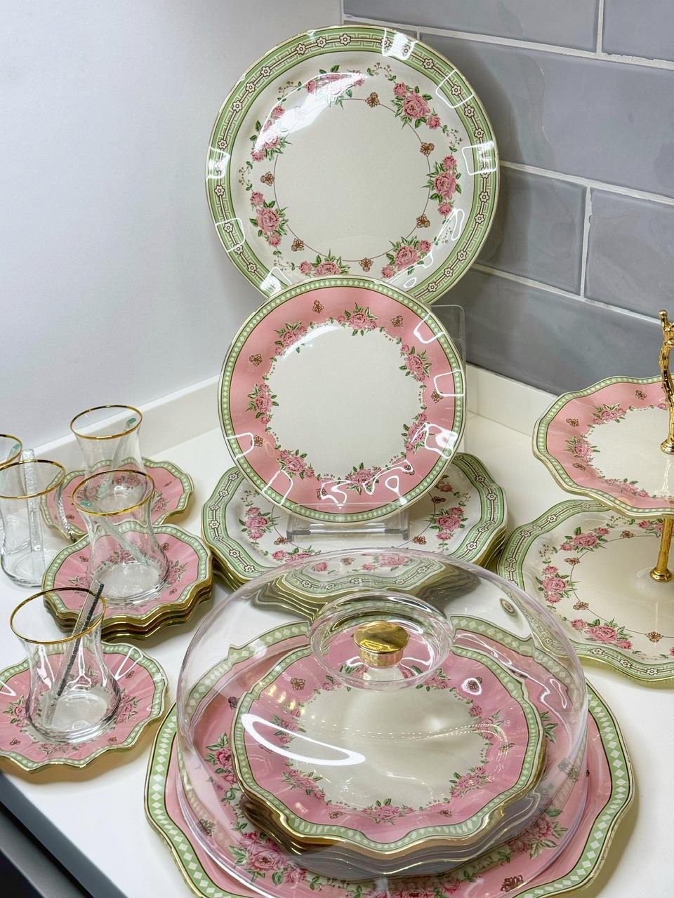 Carla 34 Parça 6 Kişilik Çay / Kahvaltı Takımı