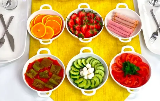 6Lı Porselen Kulplu Meze / Kahvaltı Sunum Tabağı