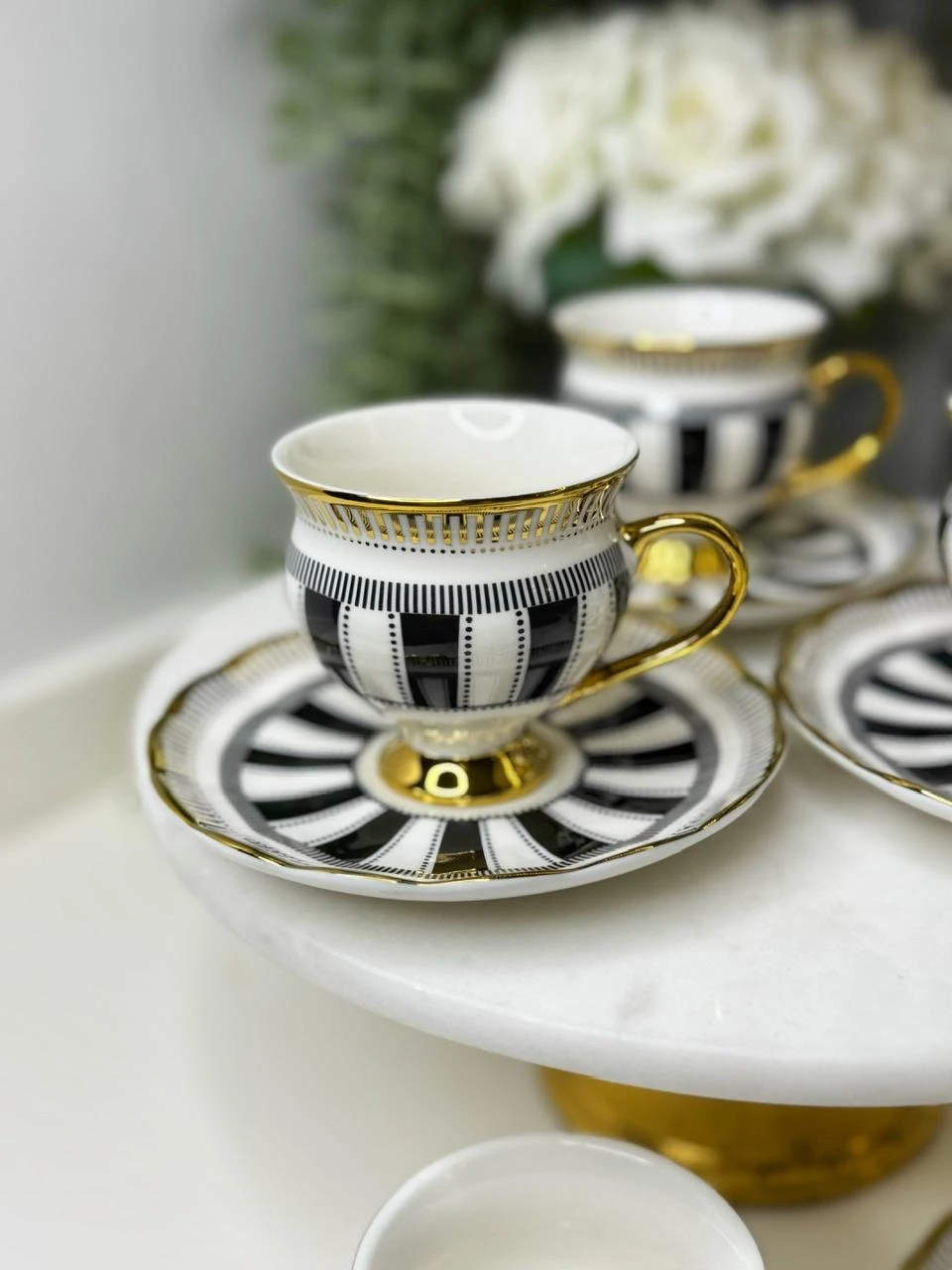 Rupy 6 Kişilik Porselen Türk Kahvesi Fincanı