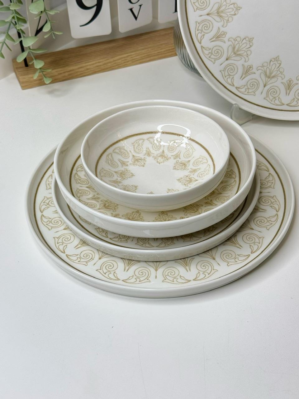 Marsel 24 Parça 6 Kişilik Porselen Yemek Takımı