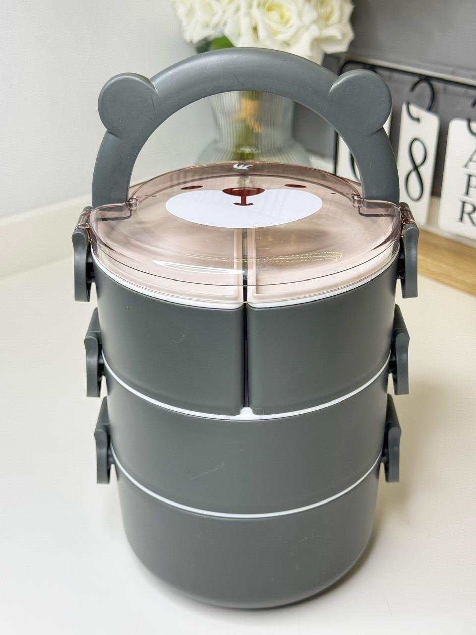 Gri 3 Katlı Sefer Tası