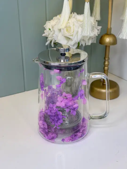 Çift Cidarlı Mor French - Press Sürahi (Orta Boy)