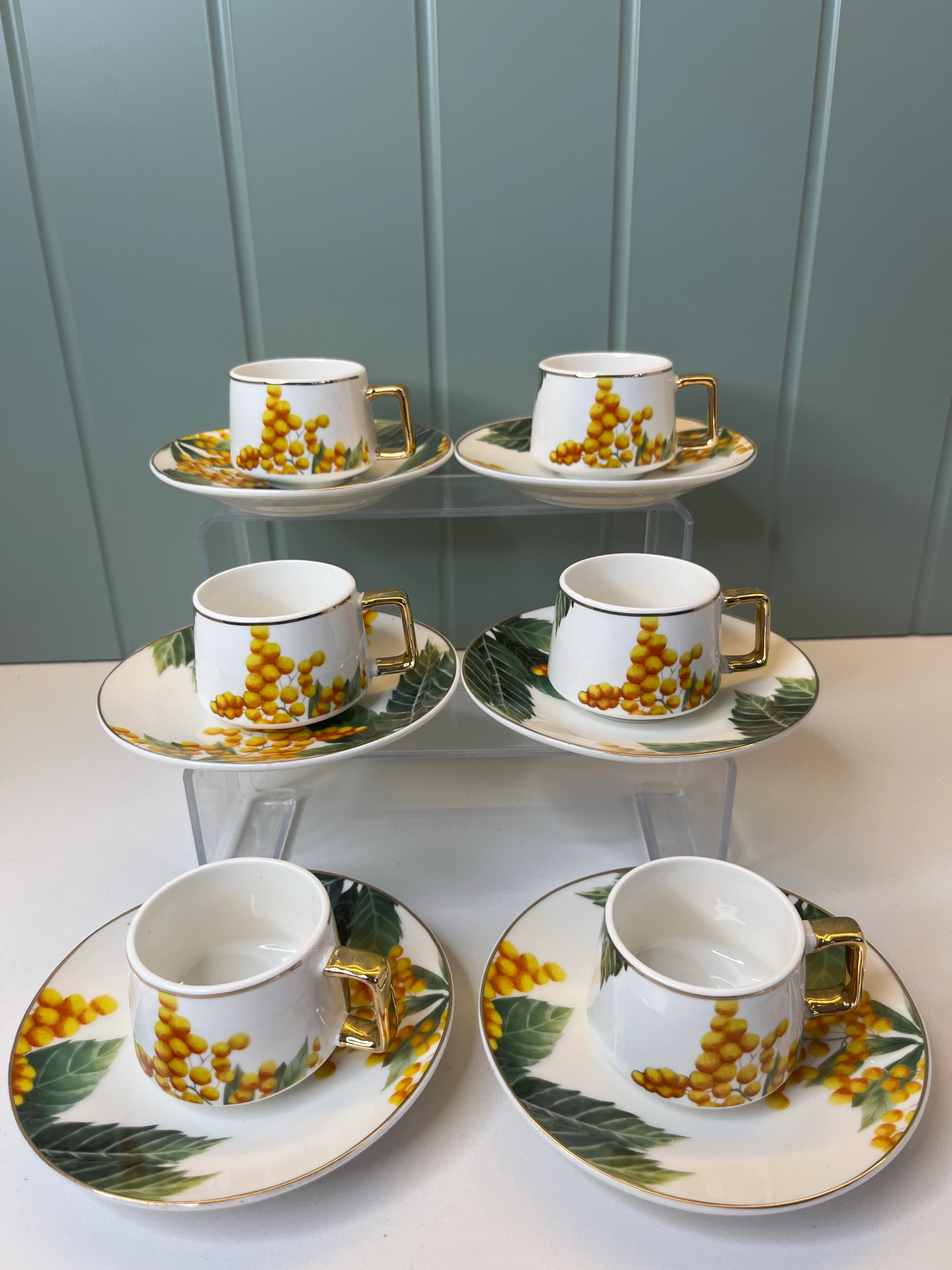 Mela 6 Kişilik Porselen Kahve Fincanı 