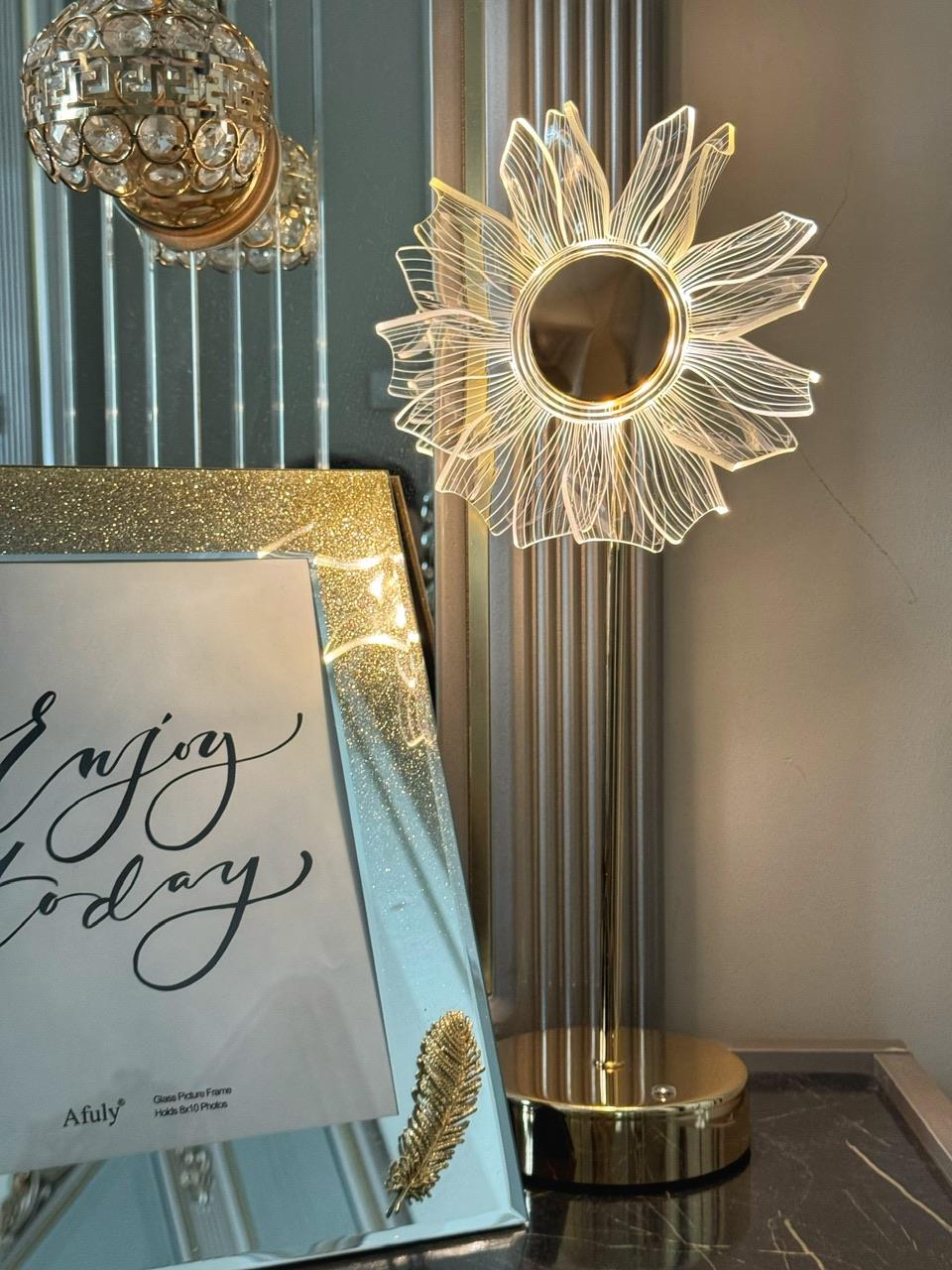 Lemmy Büyük Boy Gold Dokunmatik Led