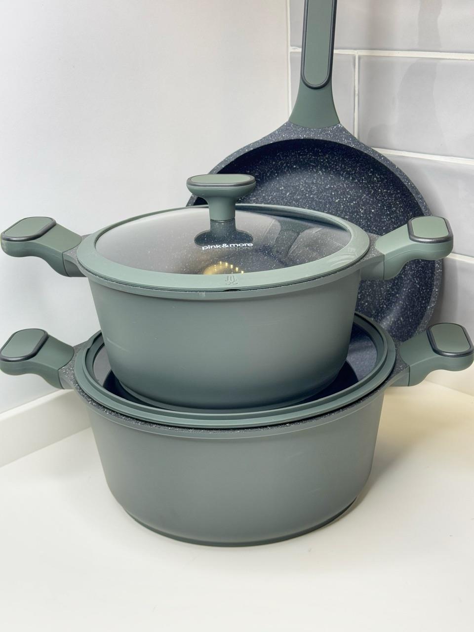 Lavoni 9 Parça Granit Döküm Tencere Seti