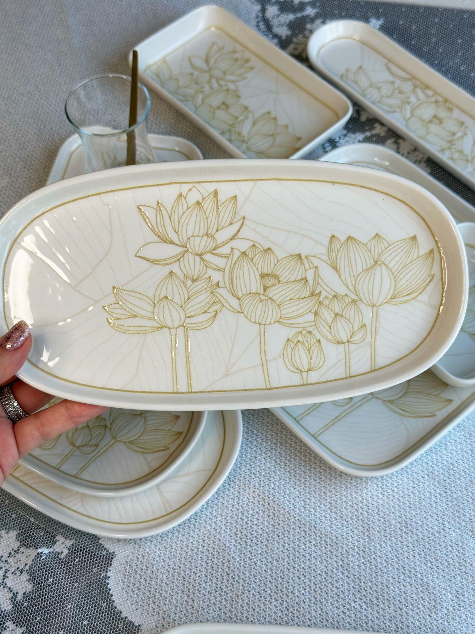 Manolya 6 Kişilik 29 Parça Porselen Kahvaltı Takımı